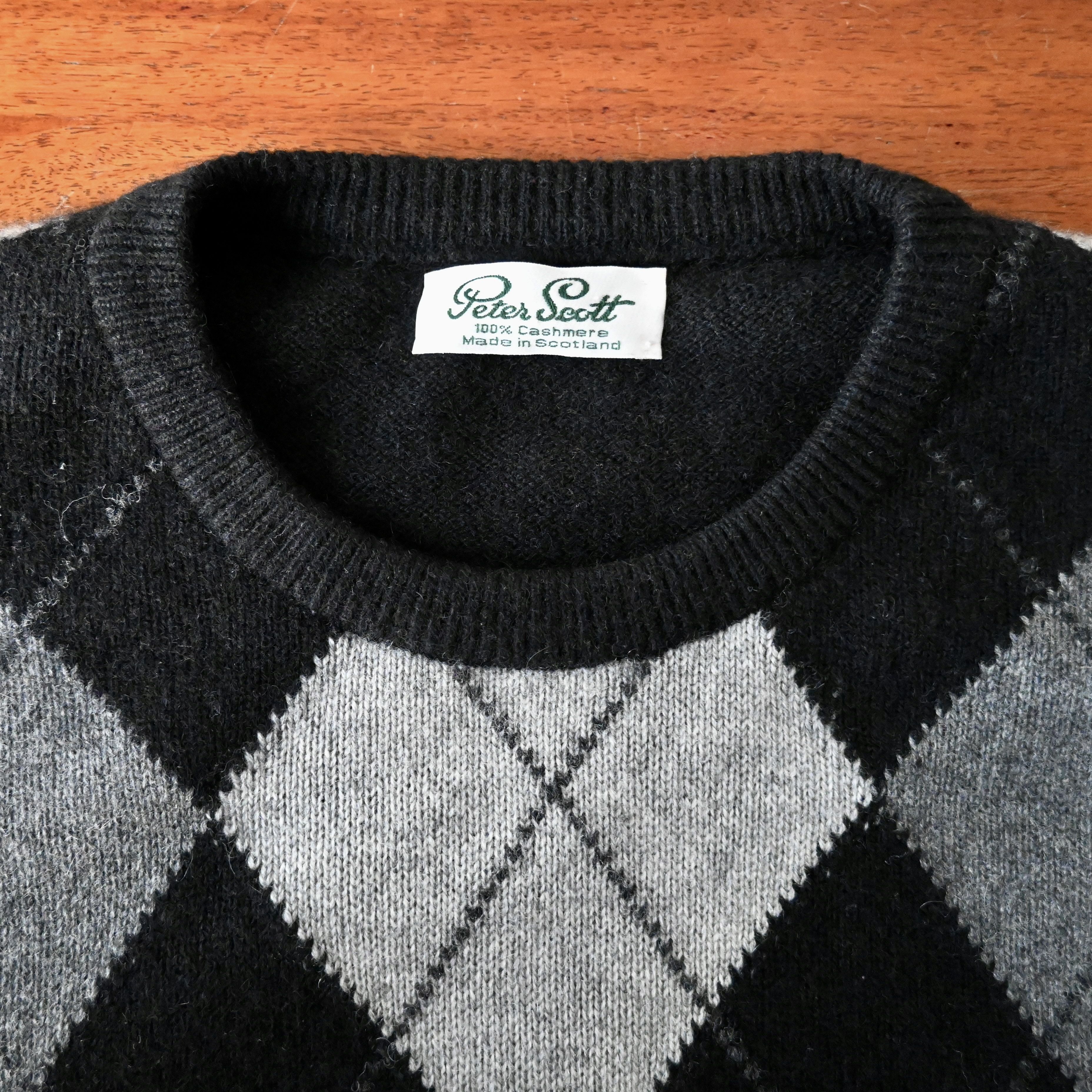 Vintage Vintage Peter Scott pure cashmere sweater, made in Scotland Size US XL / EU 56 / 4 - 11 Thumbnail