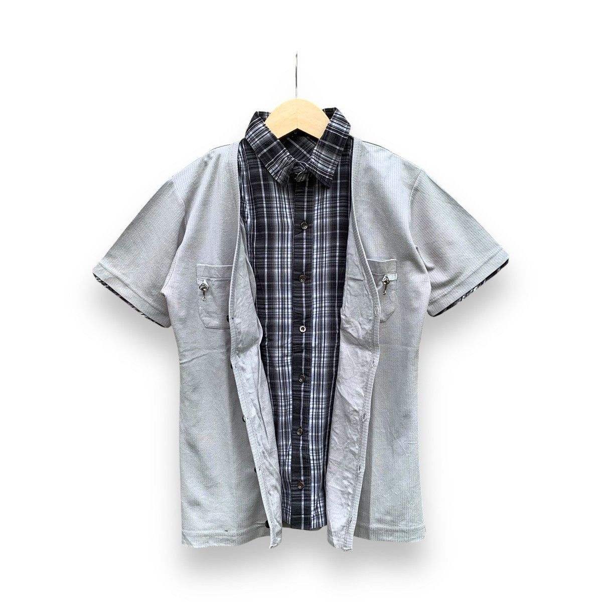 If Six Was Nine × Japanese Brand × Le Grande Bleu (L.G.B.) Double layer shirts Size US M / EU 48-50 / 2 - 3 Thumbnail