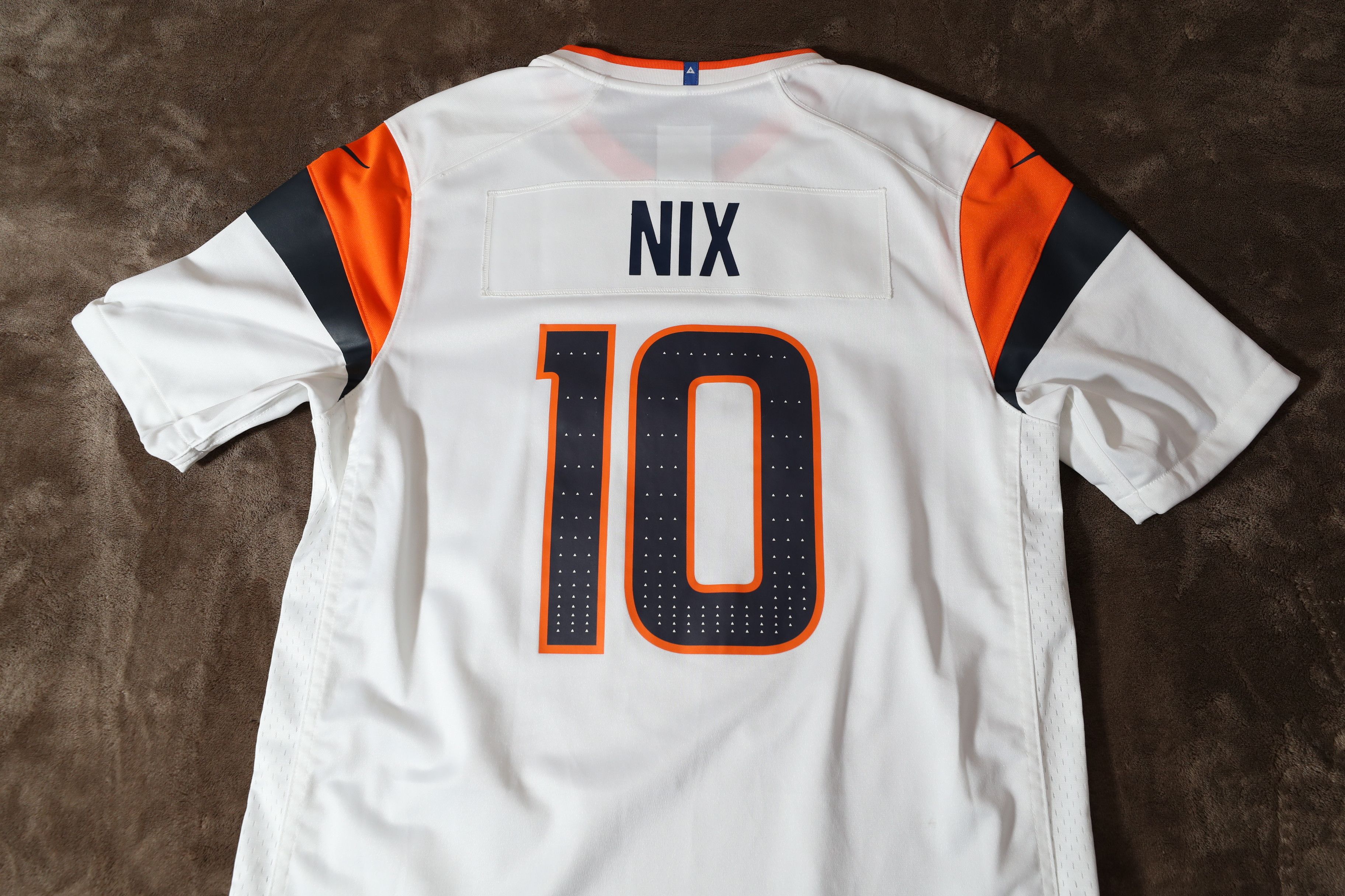 NFL Bo Nix Denver Broncos White Away 2024 Jersey (M) Size US M / EU 48-50 / 2 - 13 Thumbnail