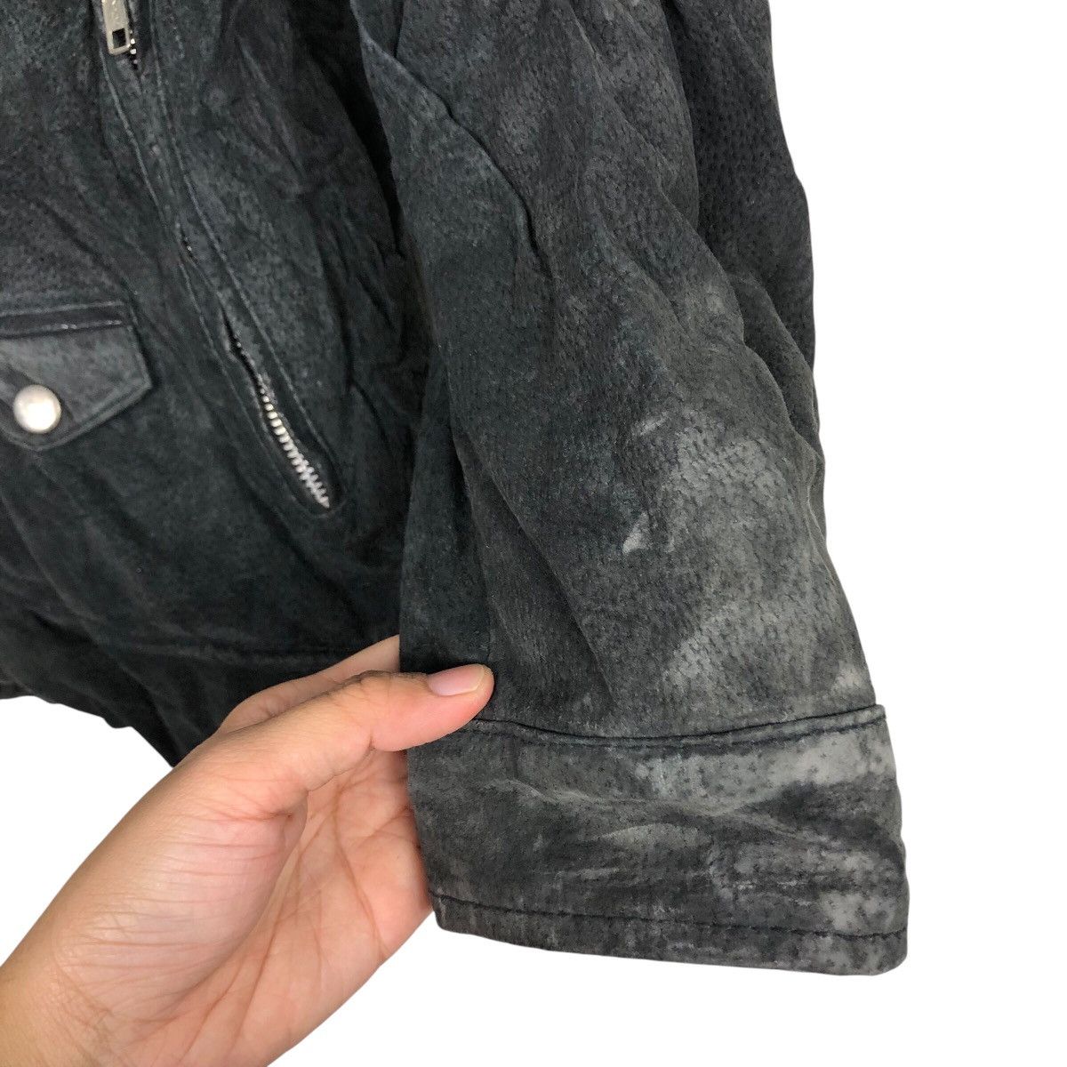 Japanese Brand 📌Vintage Biker Leather Jacket Zipper Unbranded Size US M / EU 48-50 / 2 - 16 Thumbnail