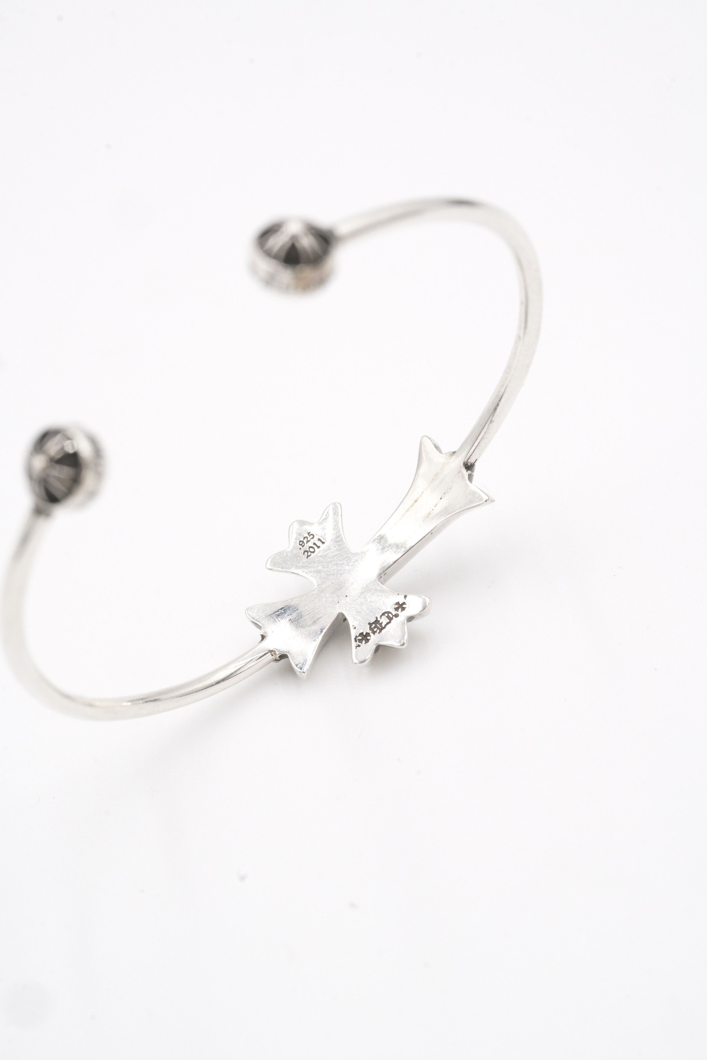 Chrome Hearts Chrome Hearts 925 Silver Tiny Cross Cuff Bracelet Size ONE SIZE - 8 Thumbnail