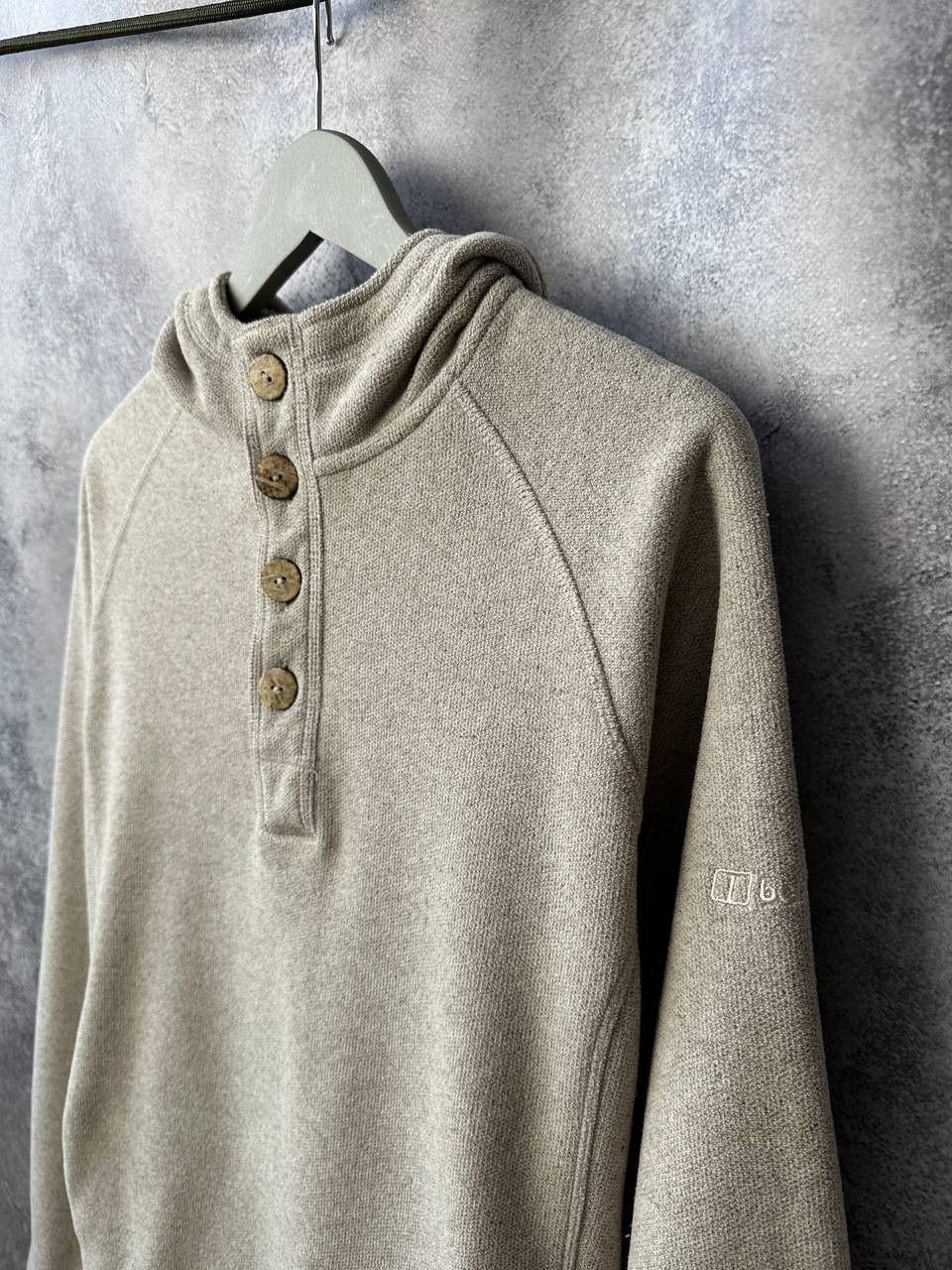 Berghaus Berghaus Lhasa Half Button Hoodie Fleece - Pale Stone Marl Size XXL / US 16-18 / IT 52-54 - 6 Thumbnail