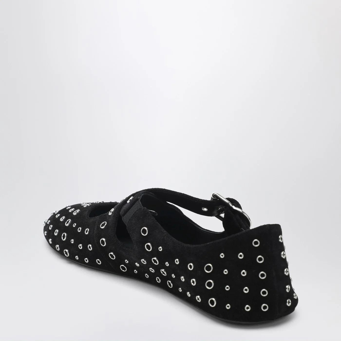 Alaia o1d2blof0426 Flat Ballerinas Suede With Crossed Straps Size US 8.5 / IT 38.5 - 4 Thumbnail