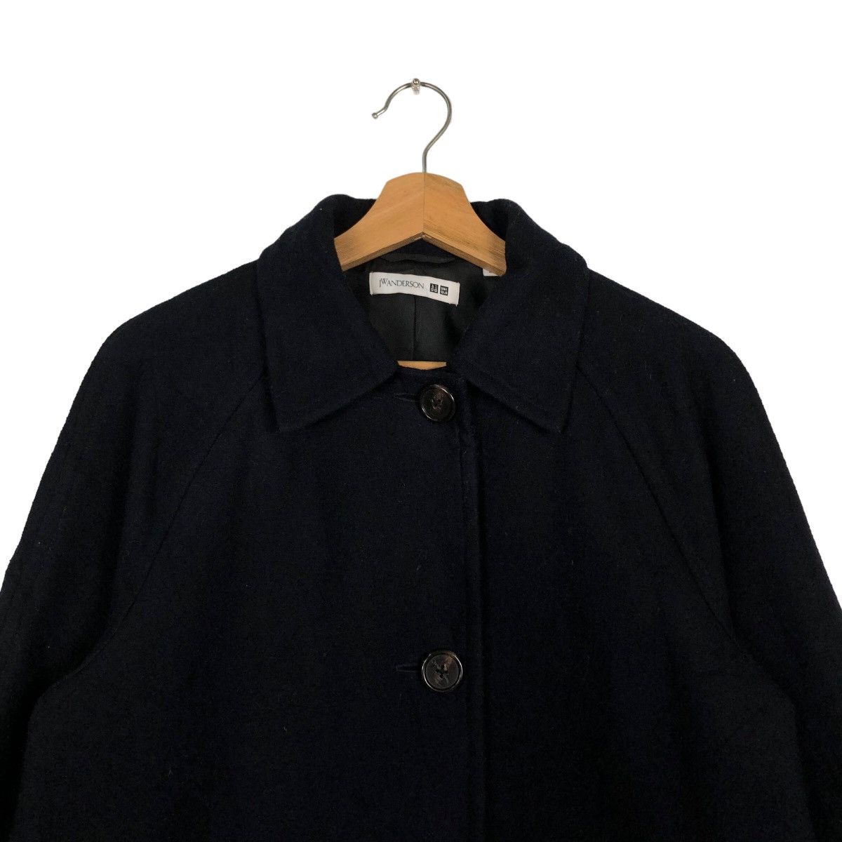 JW Anderson 🔥90s Rich Black - Fly Coats Long Jacket J.W.Anderson Uniqlo Size US S / EU 44-46 / 1 - 3 Thumbnail
