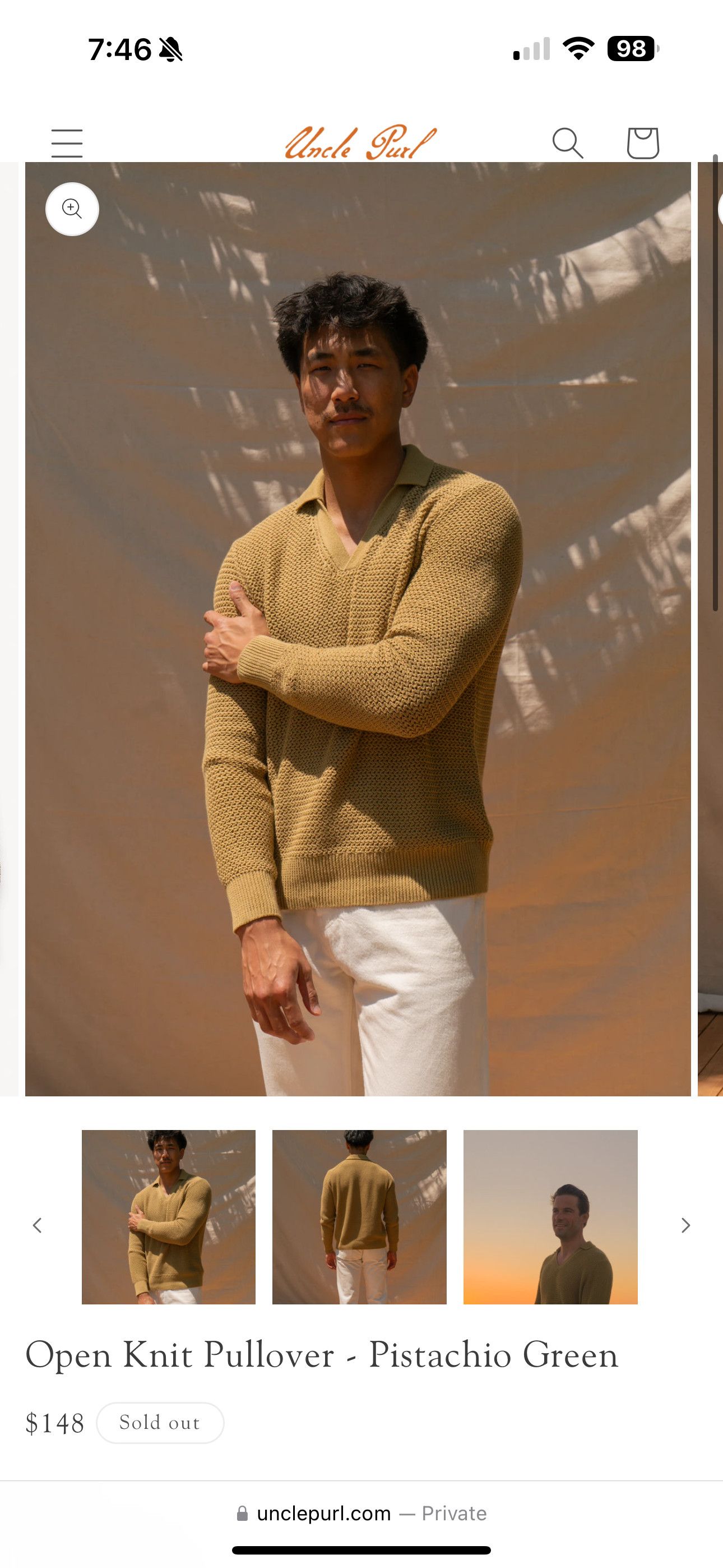 Other Long Sleeve Linen Polo Size US XL / EU 56 / 4 - 6 Thumbnail