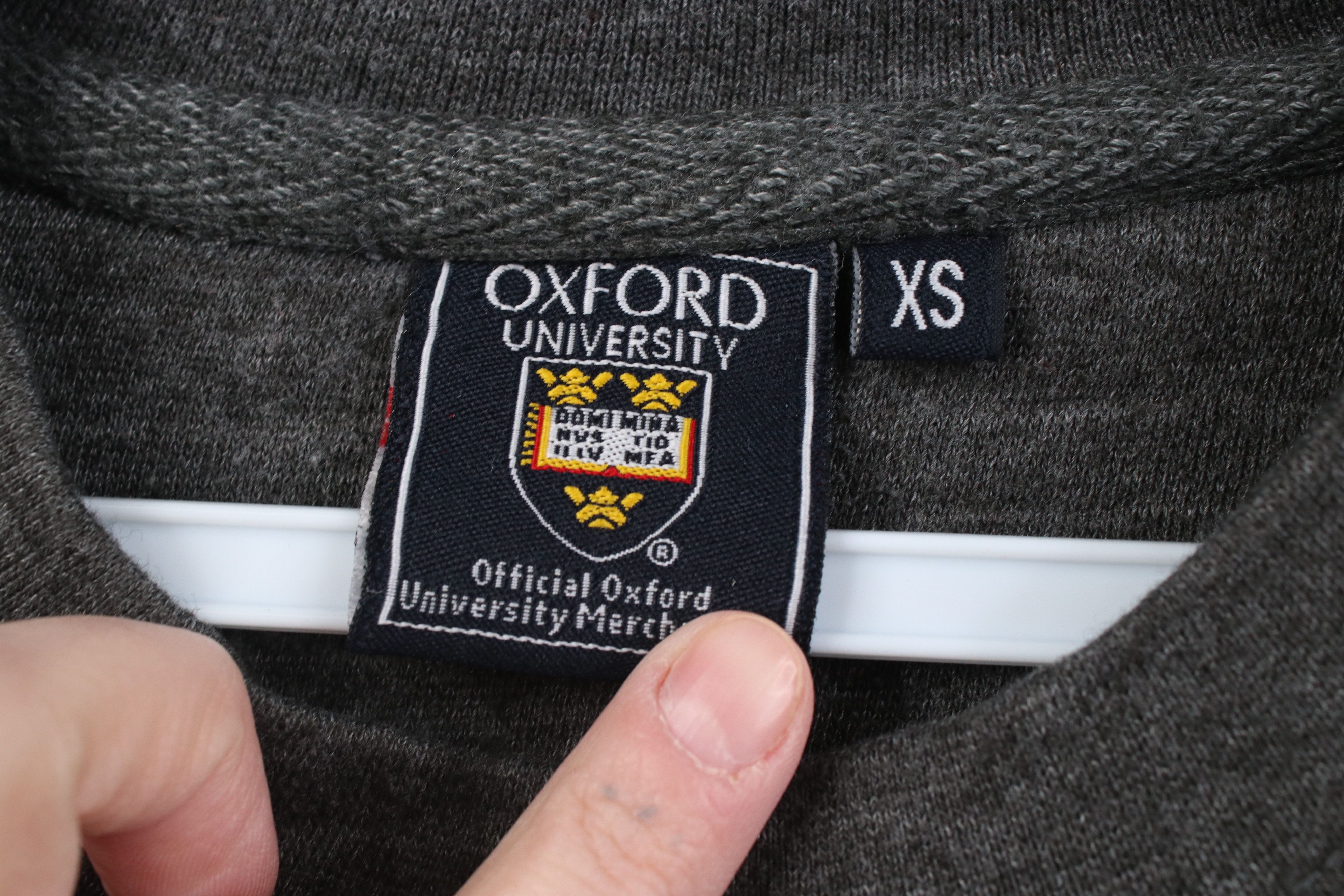 Vintage Vintage Oxford University Crewneck Sweatshirt Heather Gray Size US XS / EU 42 / 0 - 7 Thumbnail