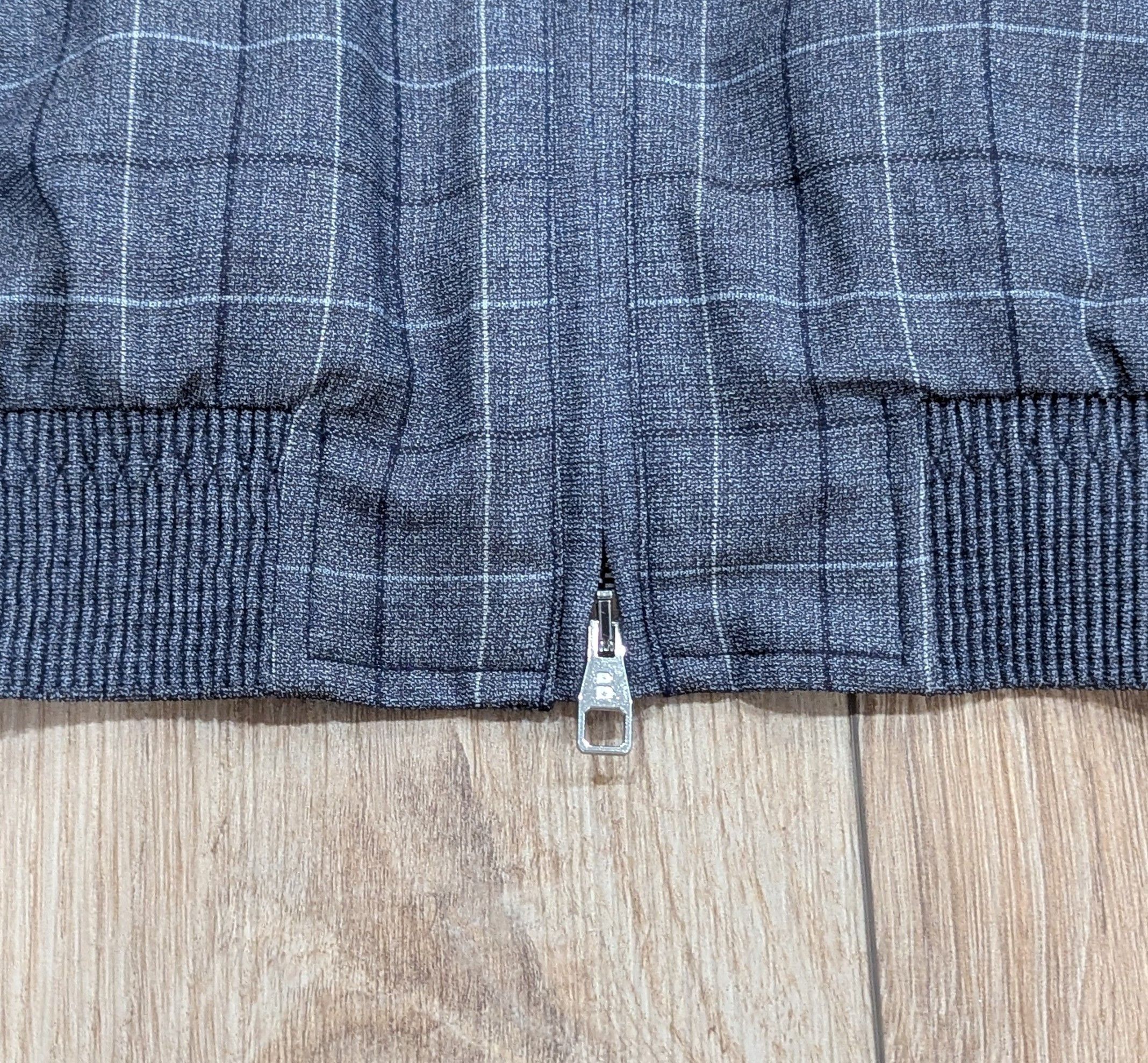Other Brett Johnson Wool Check Windbreaker Jacket Navy 52 US 42 Size US L / EU 52-54 / 3 - 2 Thumbnail