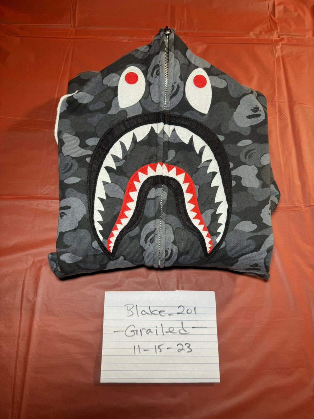 Bape Bape Aoyama Camo Shark Full Zip Hoodie Size US L / EU 52-54 / 3 - 1 Thumbnail