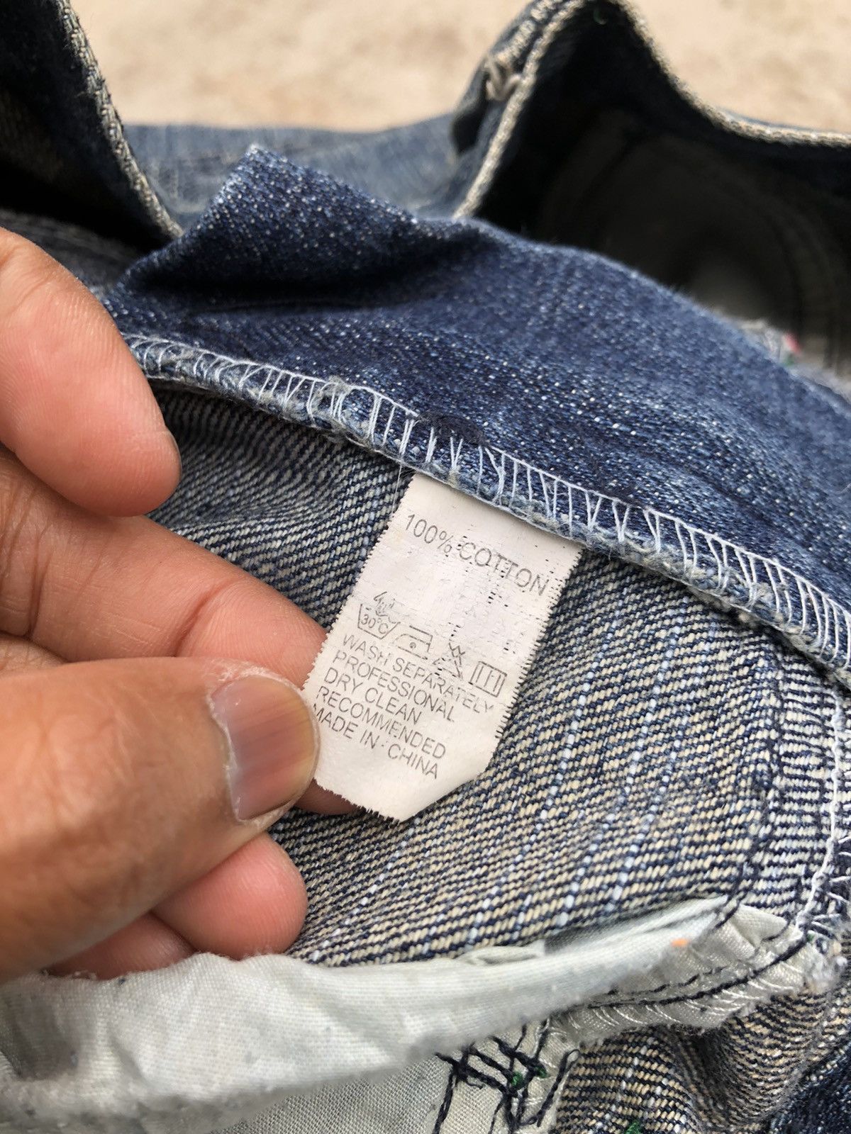 Japanese Brand RECONSTRUCTED DENIM BY CHOUX HOUSE JEANS Size US 30 / EU 46 - 3 Thumbnail