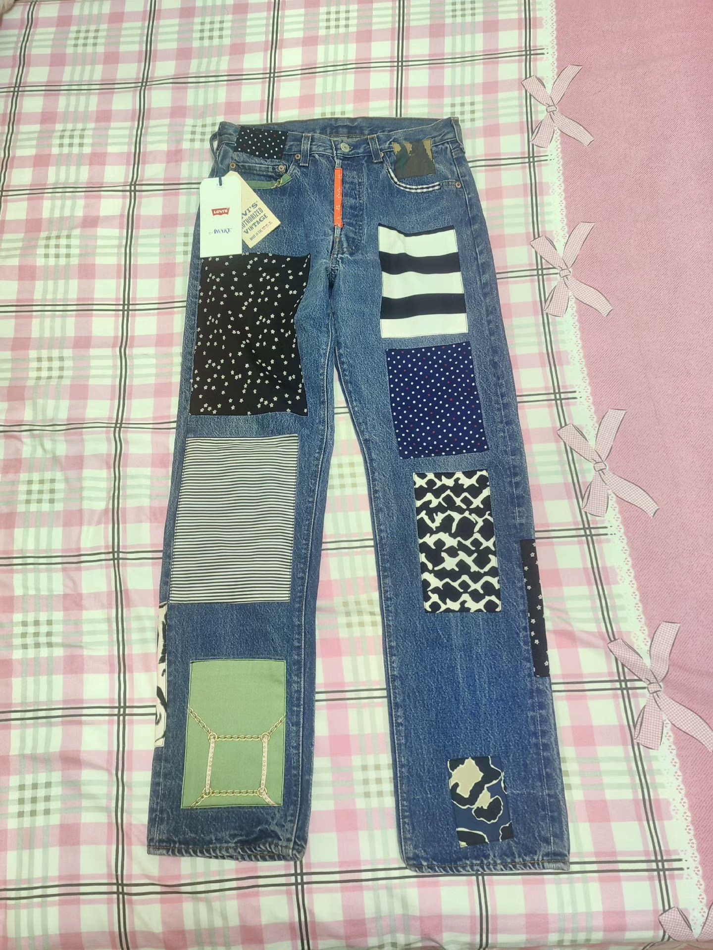 Levi's levi's awake ny patchwork denim jeans Size US 30 / EU 46 - 1 Thumbnail