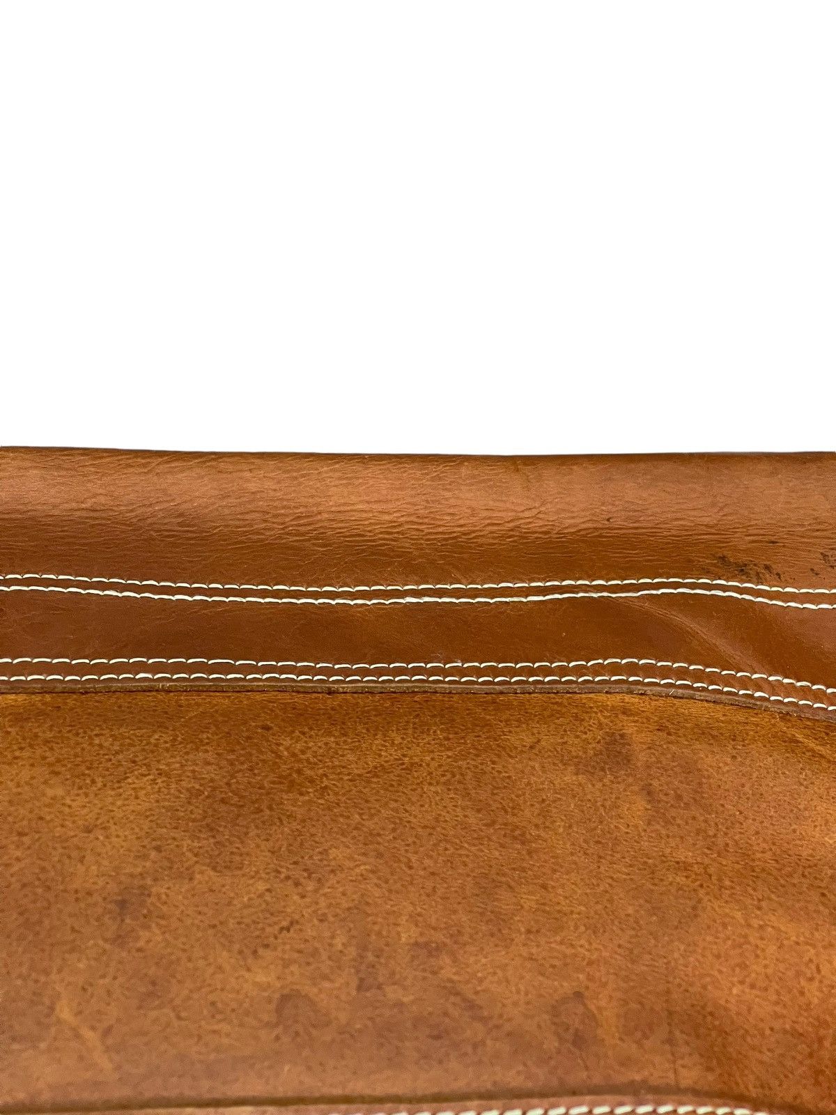 Japanese Brand Full Leather Patina Beach Sound Cross Body Bag 4🟩 Size ONE SIZE - 18 Thumbnail