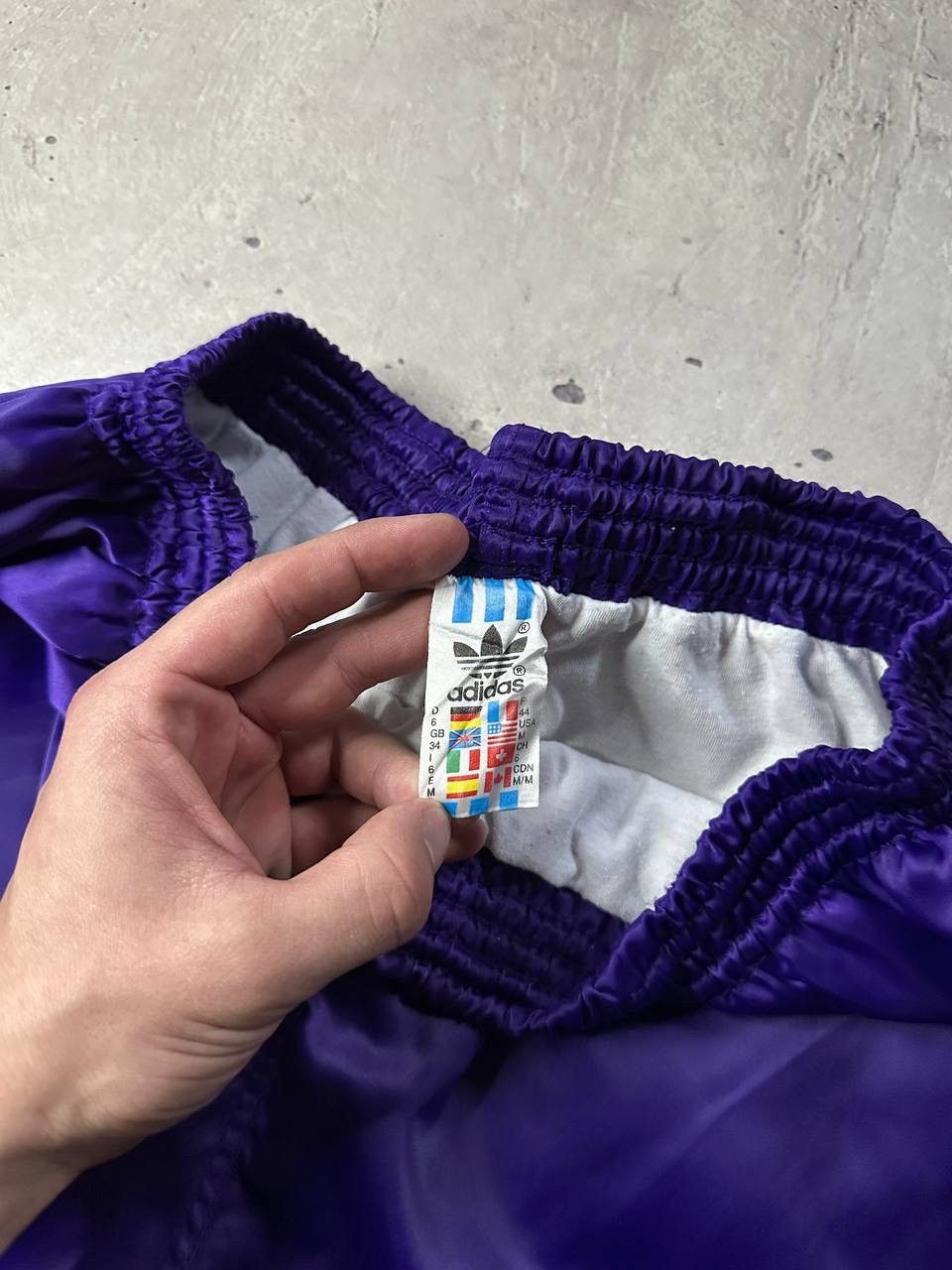 Adidas Vintage Adidas Trefoil Nylon Soccer Shorts Purple 80s Size M Size US 32 / EU 48 - 5 Thumbnail