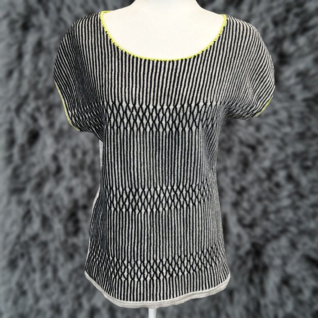 Coldwater Creek Coldwater Creek Sweater Mens Small Extra Large XL Geometric Grey Black Size S / US 4 / IT 40 - 1 Thumbnail
