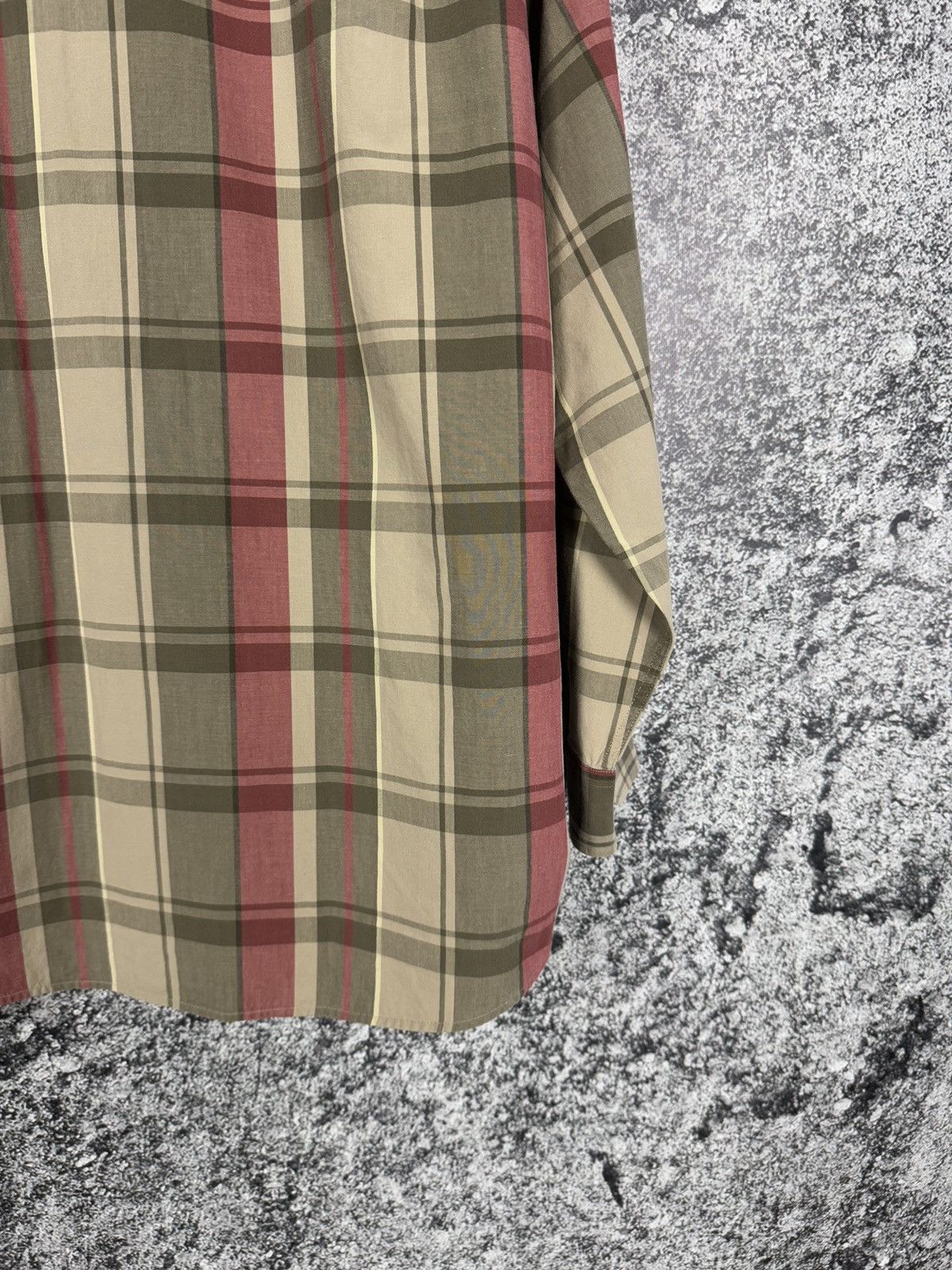Lacoste Lacoste Long Sleeve Plaid Shirt Button Up Vintage Size 43 Size US XL / EU 56 / 4 - 14 Thumbnail