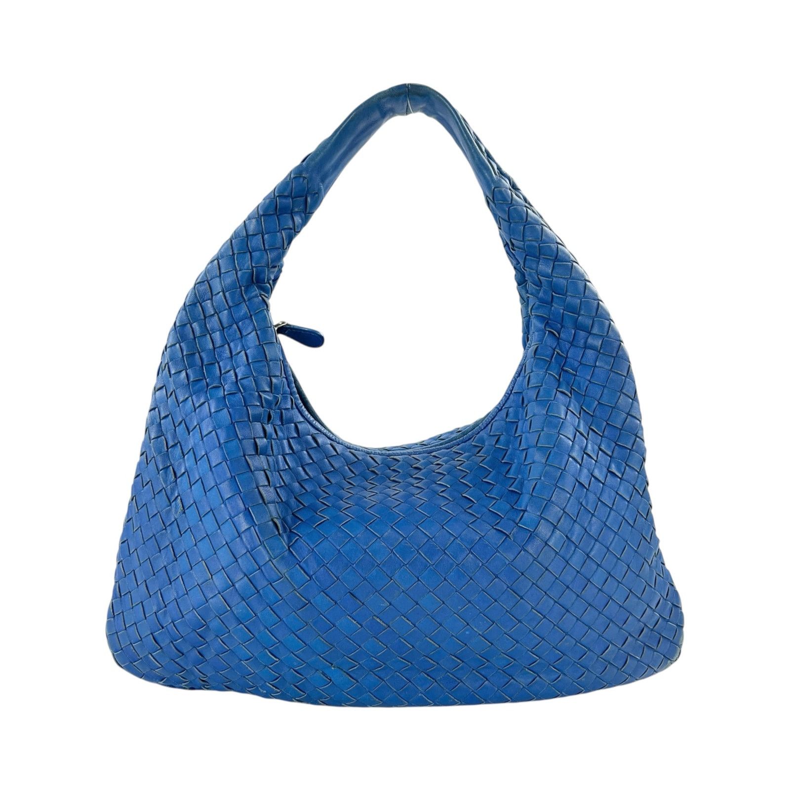 Bottega Veneta Bottega Veneta Blue Intrecciato Leather Hobo Bag Size ONE SIZE - 1 Thumbnail