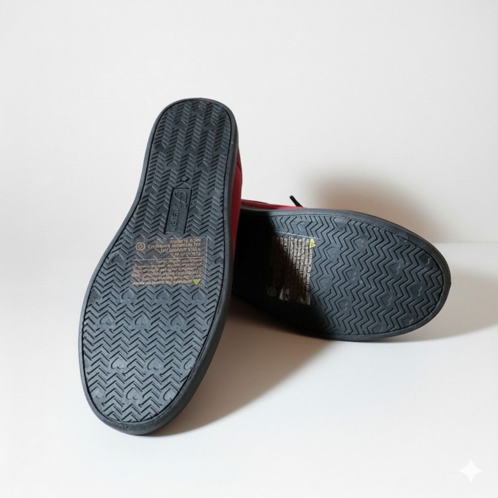 Other Forever Link Size 7.5 NEW Sneakers Red Black Slipon Burgundy Size US 7.5 / IT 37.5 - 5 Thumbnail