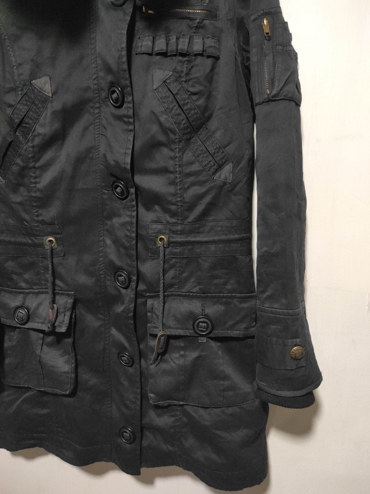 Japanese Brand Ingni Double Zip Fur Hoodie Parka Jacket LGB style Size US S / EU 44-46 / 1 - 7 Thumbnail