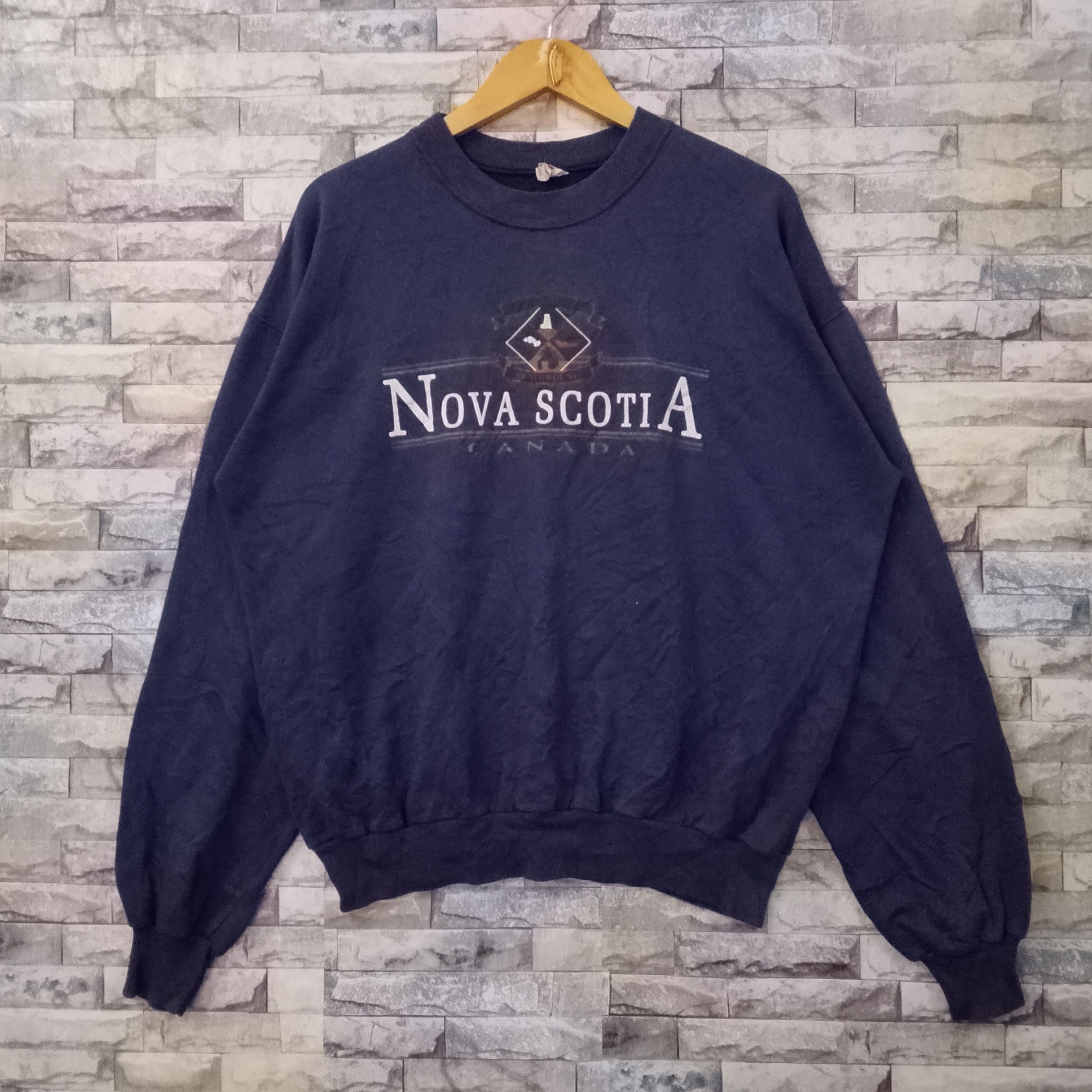 Vintage Vintage 90s Nova Scotia Canada Sweatshirt Size US L / EU 52-54 / 3 - 1 Thumbnail