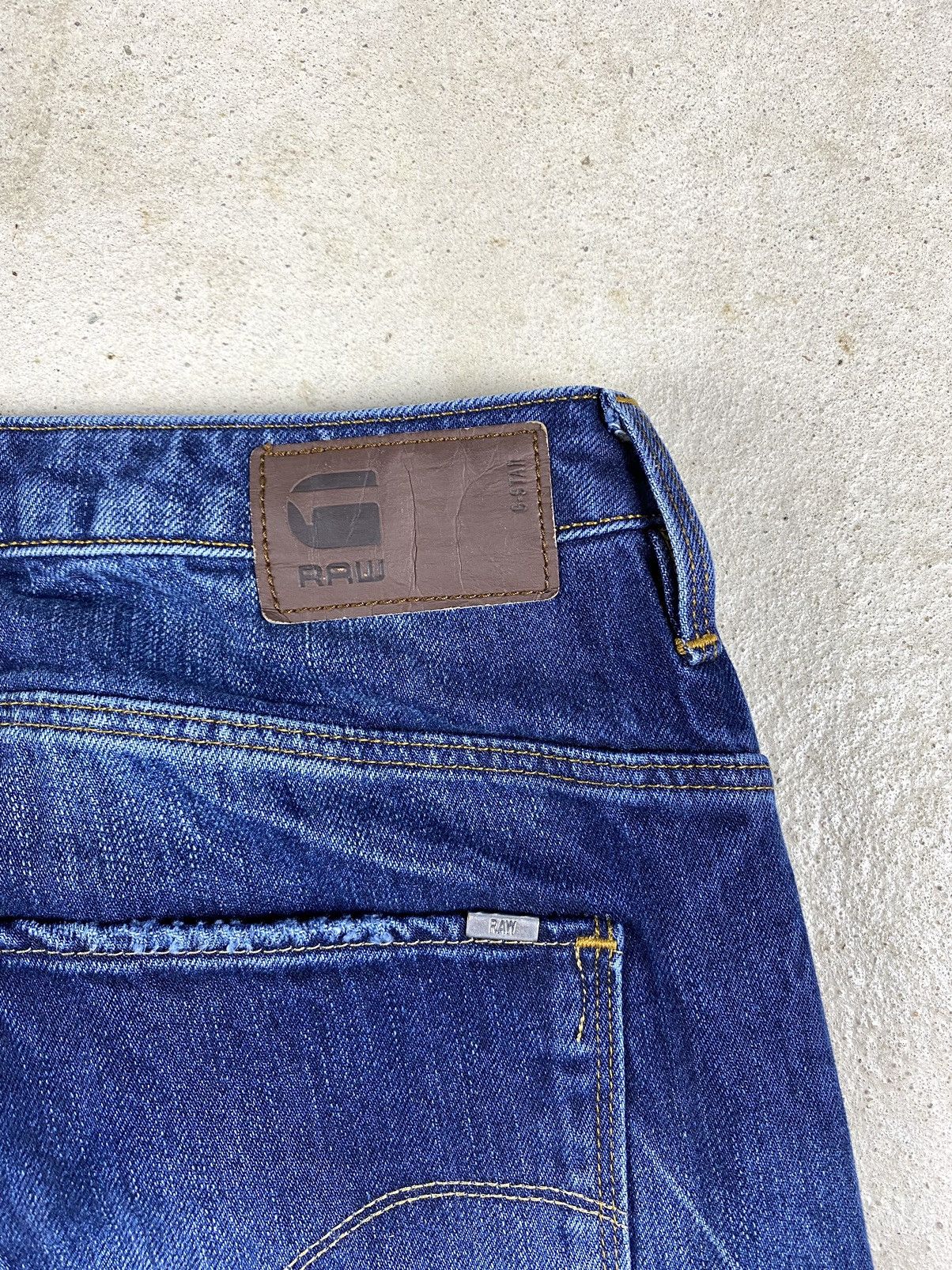 G-Star Distressed G Star Raw 3d Denim Pants Patchwork Japan Size US 30 / EU 46 - 24 Thumbnail
