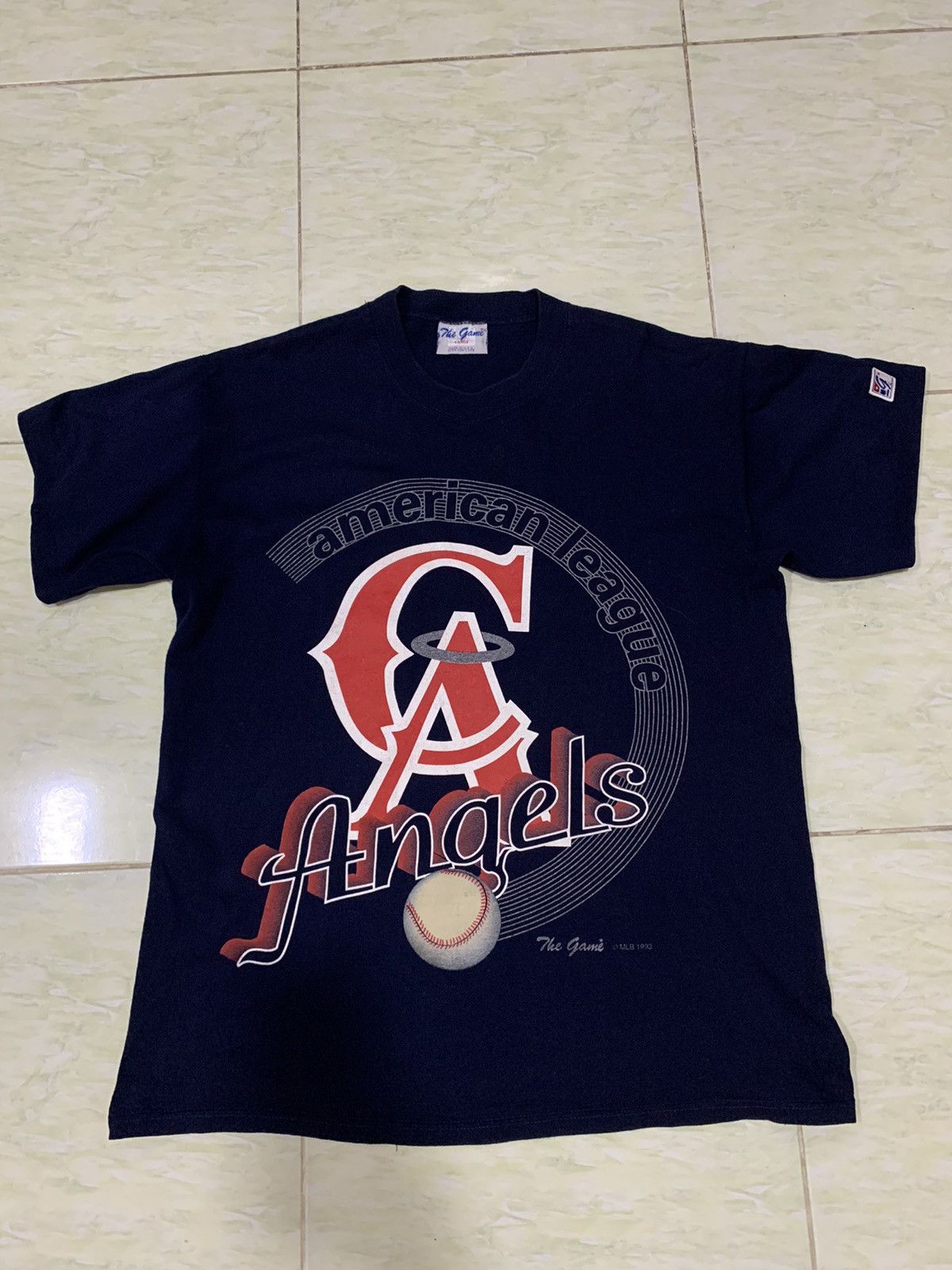 MLB Vintage 1991’s Trench USA California Angels shirt Size US L / EU 52-54 / 3 - 5 Thumbnail