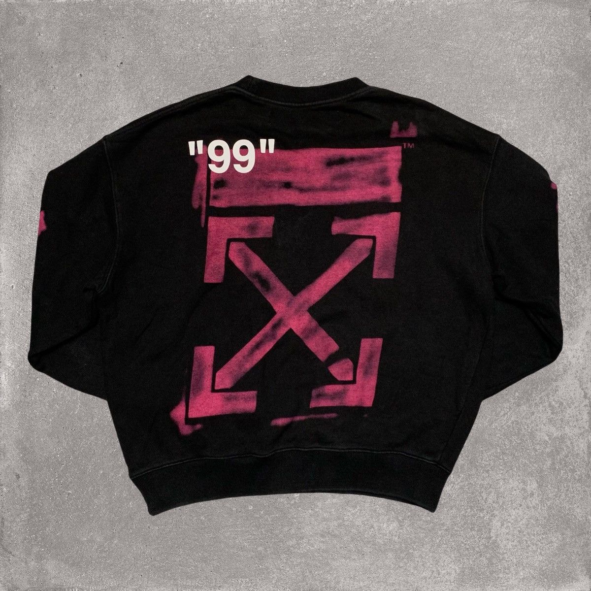Off-White Off White XS Impressionism Arrows Black Sweatshirt Virgil Size US XS / EU 42 / 0 - 1 Thumbnail