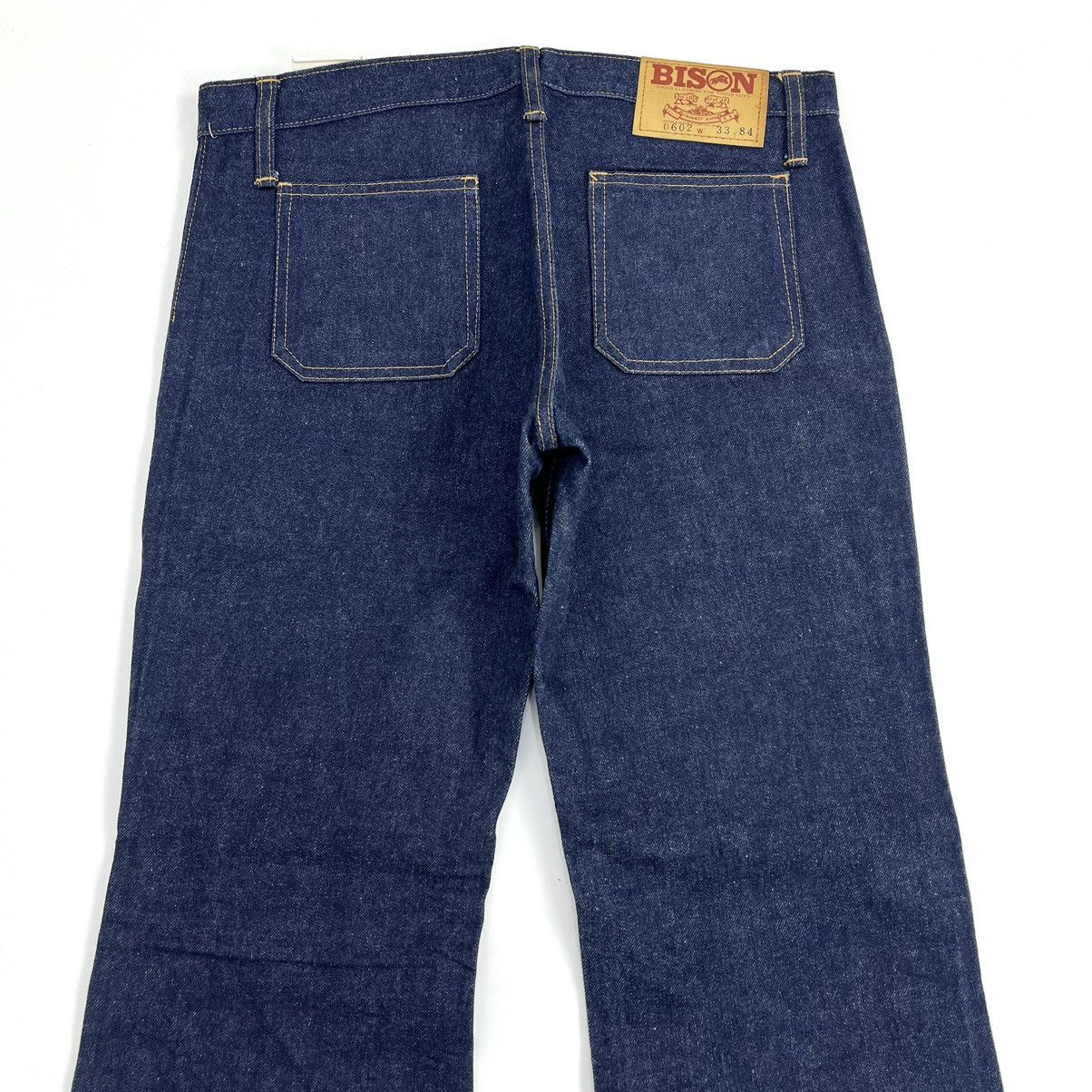 If Six Was Nine × Japanese Brand × Le Grande Bleu (L.G.B.) Crazy Bison Bell Button Bush Pants Bootcut Flared Jeans Size 33" - 18 Thumbnail