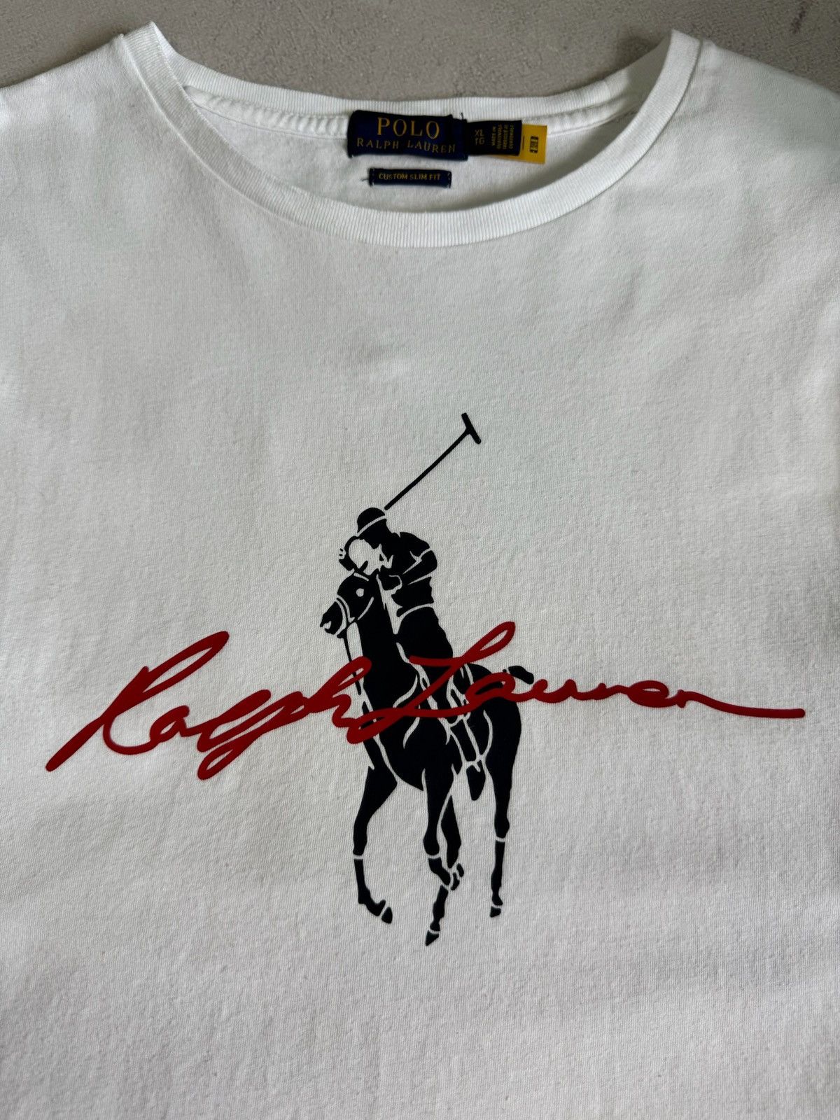 Polo Ralph Lauren Polo Ralph Lauren T Shirt Tee Big Logo White Mens XL Size Size US XL / EU 56 / 4 - 4 Thumbnail