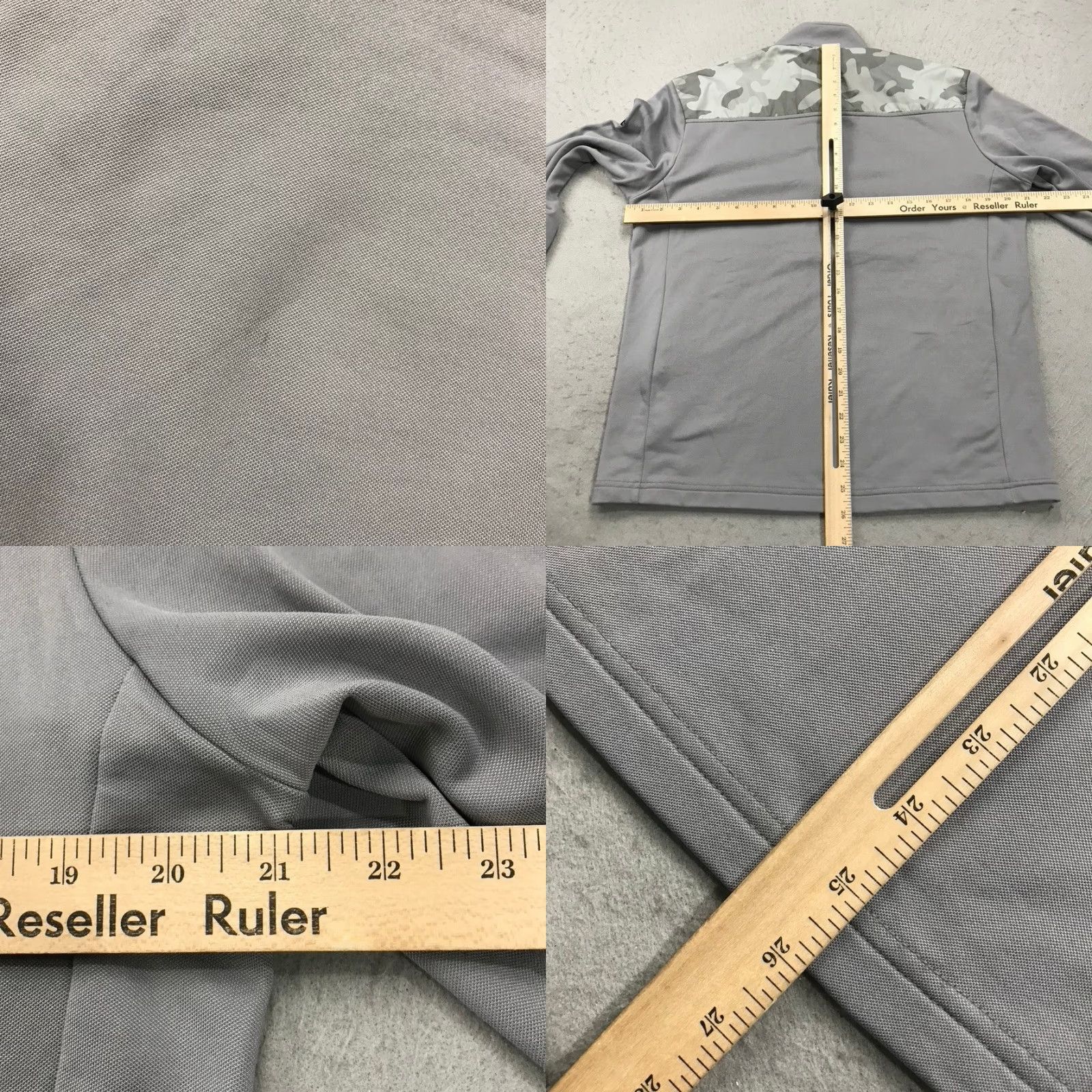 RLX Ralph Lauren RLX Ralph Lauren Golf Jacket Mens S Gray 1/4 Zip Camouflage Nylon Outdoor Activewear Size US S / EU 44-46 / 1 - 8 Thumbnail