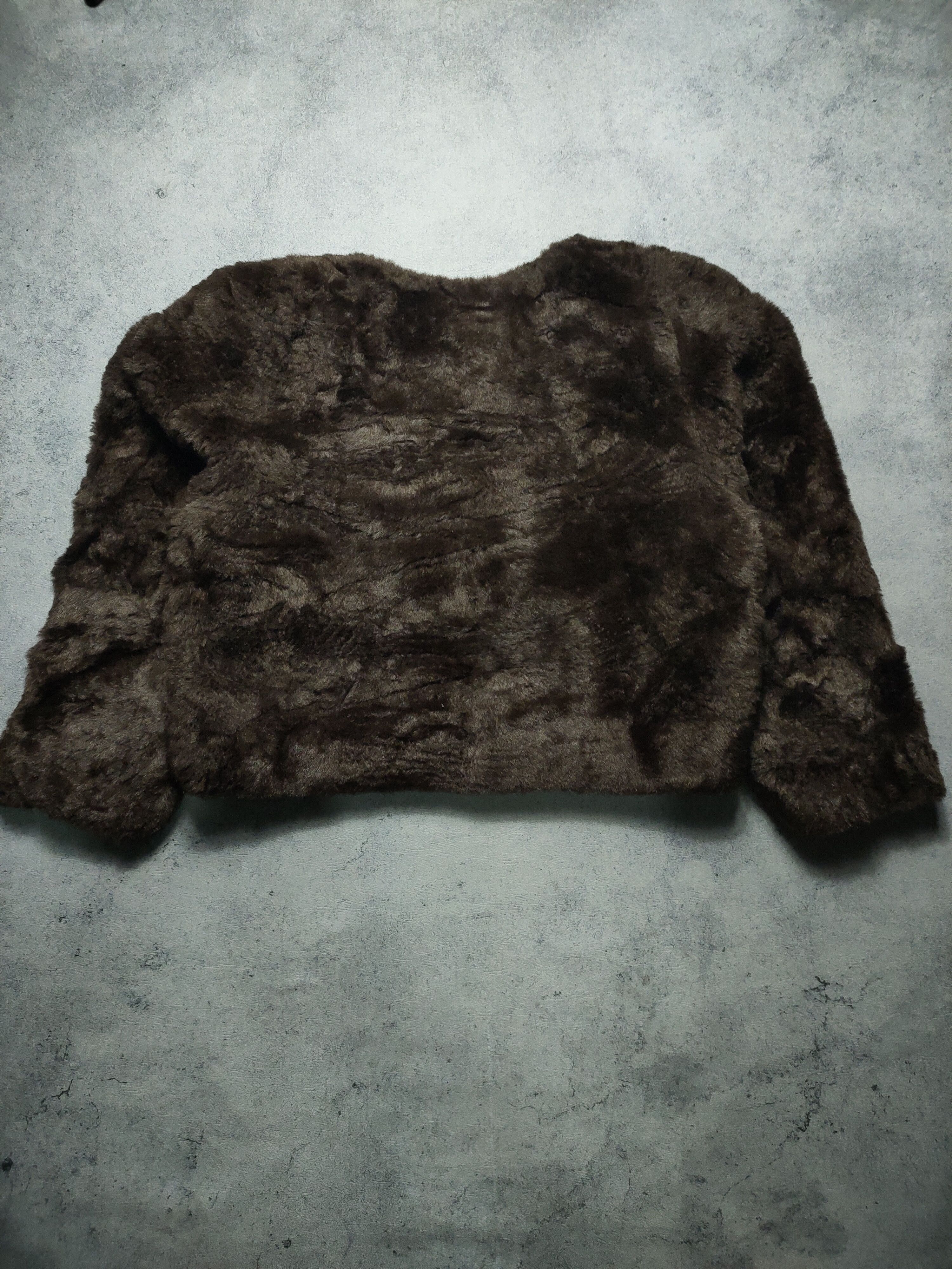 Other Y•Art Dark Brown Faux Fur Coat Jacket Size L / US 10 / IT 46 - 9 Thumbnail