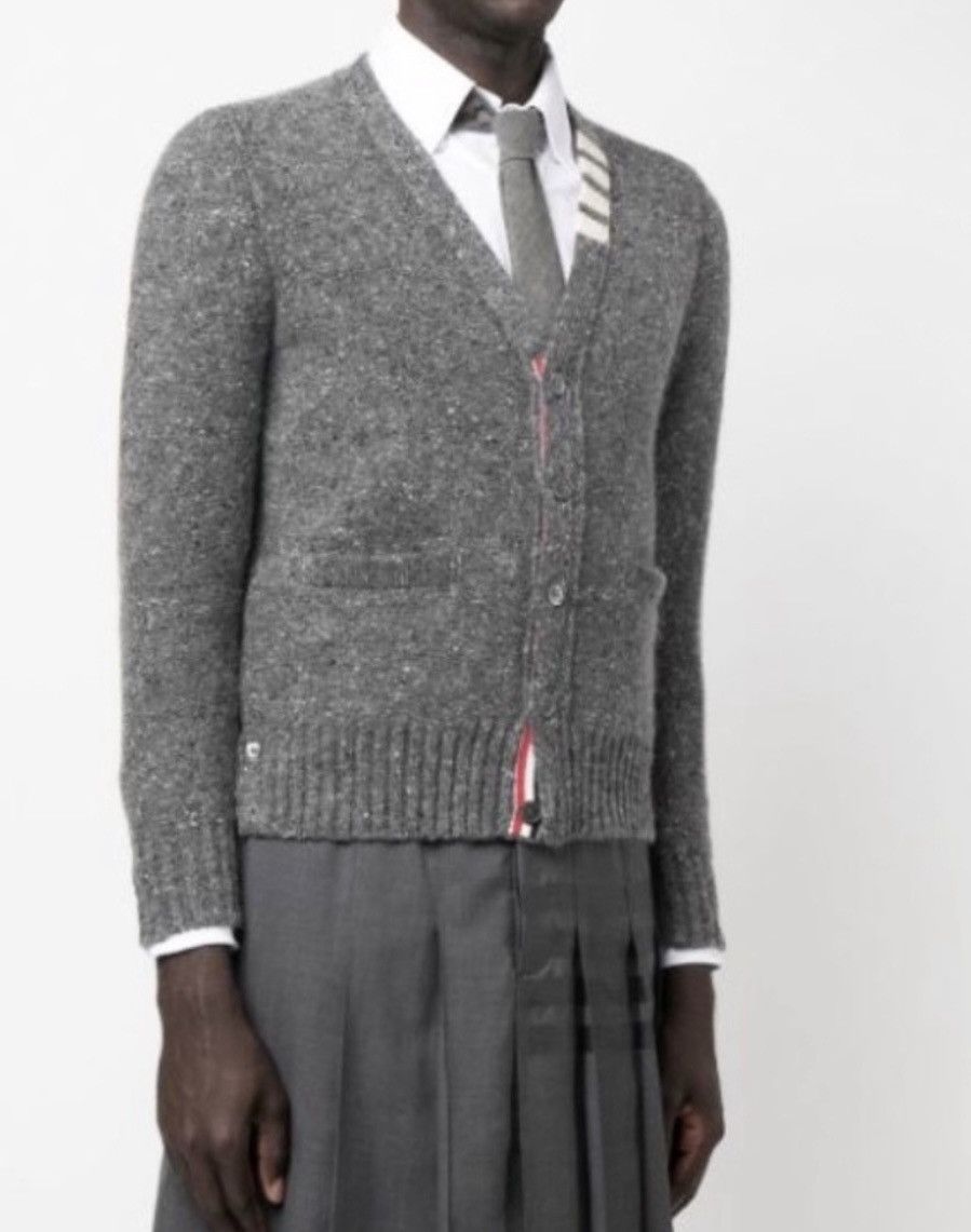 Thom Browne Thom Browne speckle-knit wool-mohair cardigan size 1 Size US S / EU 44-46 / 1 - 2 Thumbnail