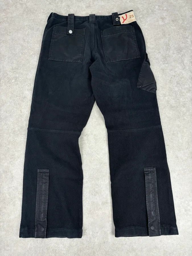 Armani AW2005 Armani Black Corduroy Cargo Wide-Leg Pants Size US 34 / EU 50 - 1 Thumbnail