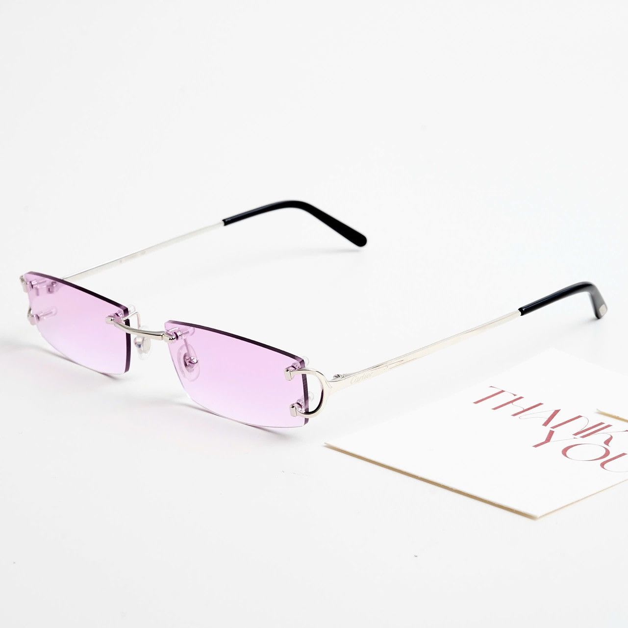 Cartier CARTIER CT0092O 002 TWILIGHT MAUVE SUNGLASSES Size ONE SIZE - 2 Thumbnail