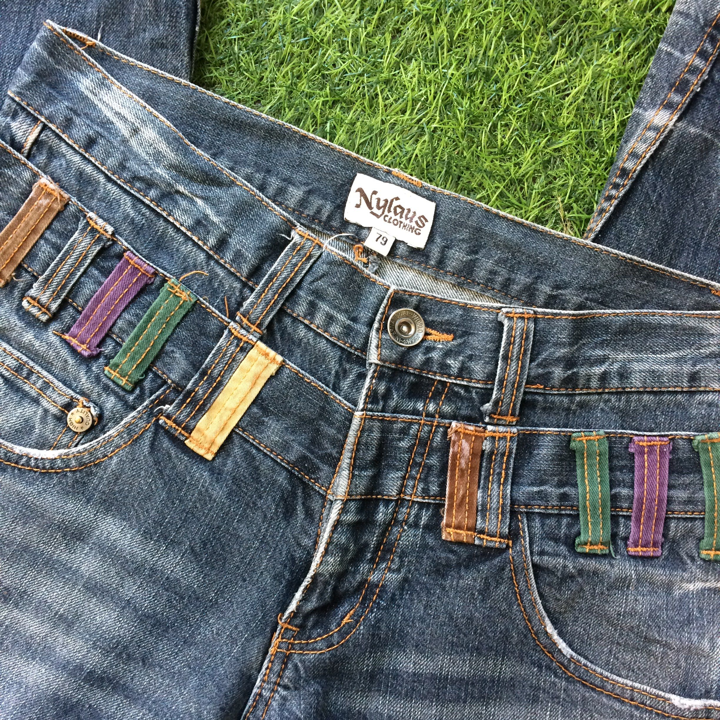 Japanese Brand Nylaus Japanese Double Waist Jean #D-529 Size US 28 / EU 44 - 5 Thumbnail