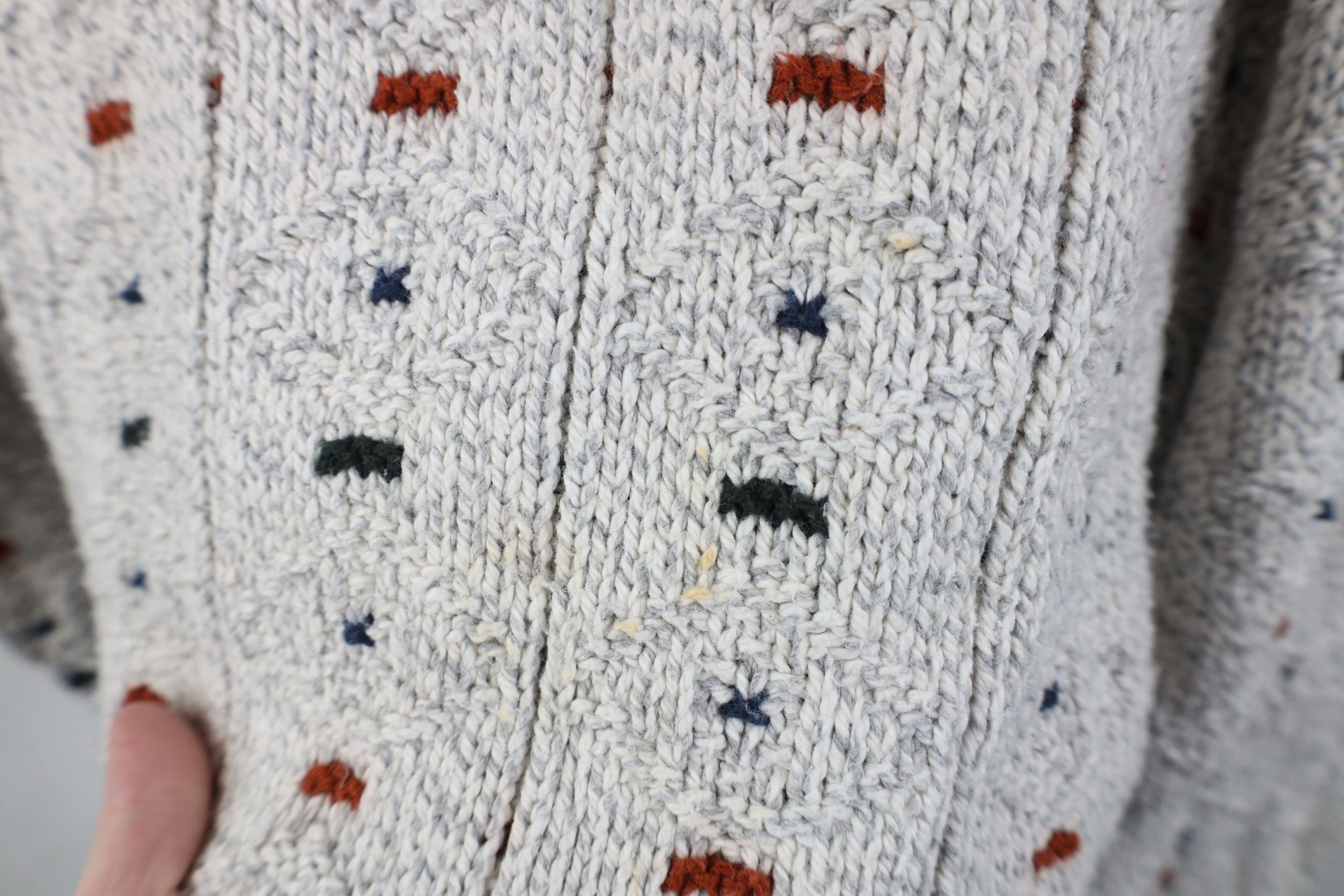 Vintage Vintage 90s Streetwear Cotton Geometric Knit Sweater USA Size US L / EU 52-54 / 3 - 5 Thumbnail