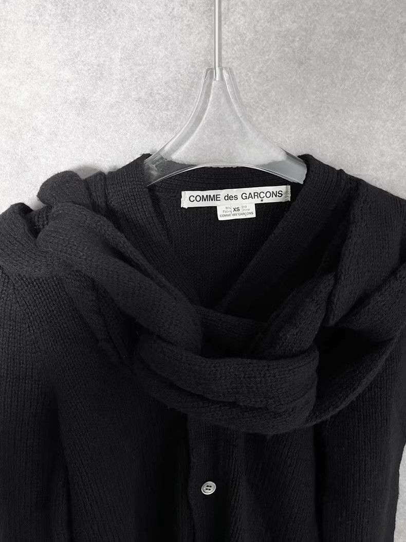 Comme des Garcons CDG buckle scarf knit cardigan sweater 2505-Nextarrow Size XS / US 0-2 / IT 36-38 - 6 Thumbnail