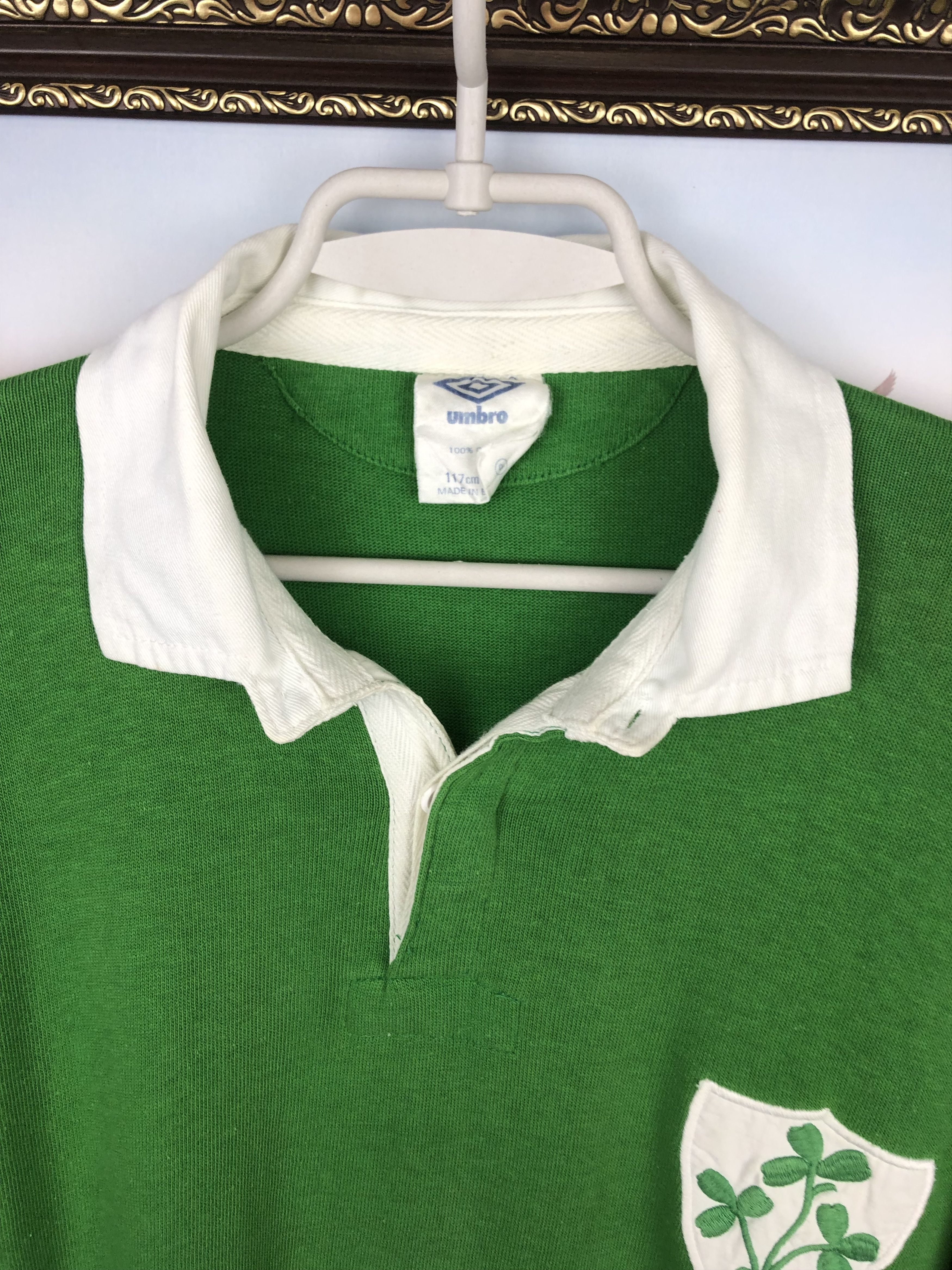 Umbro Vintage 90's 1992 Umbro Ireland Rugby Union Jersey Shirt Size US XL / EU 56 / 4 - 5 Thumbnail