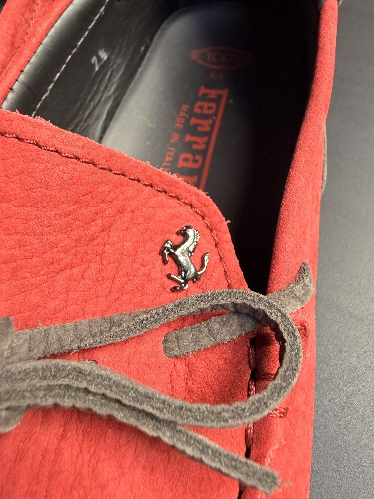 Tod's Tod's Men's Red Loafers -Ferrari Size US 8.5 / EU 41-42 - 3 Thumbnail