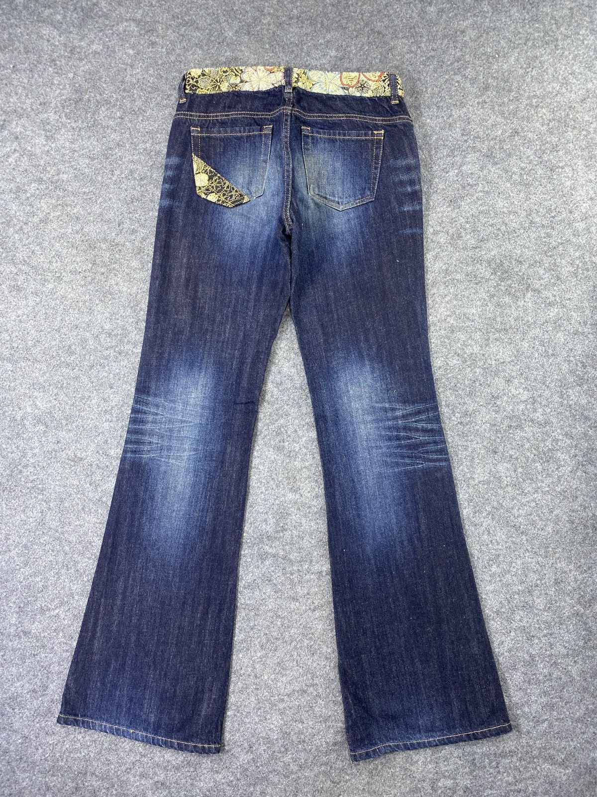 Japanese Brand × Jean Magic Square Bootcut Blue Wash Jeans - J1090 Size 28" / US 6 / IT 42 - 4 Thumbnail
