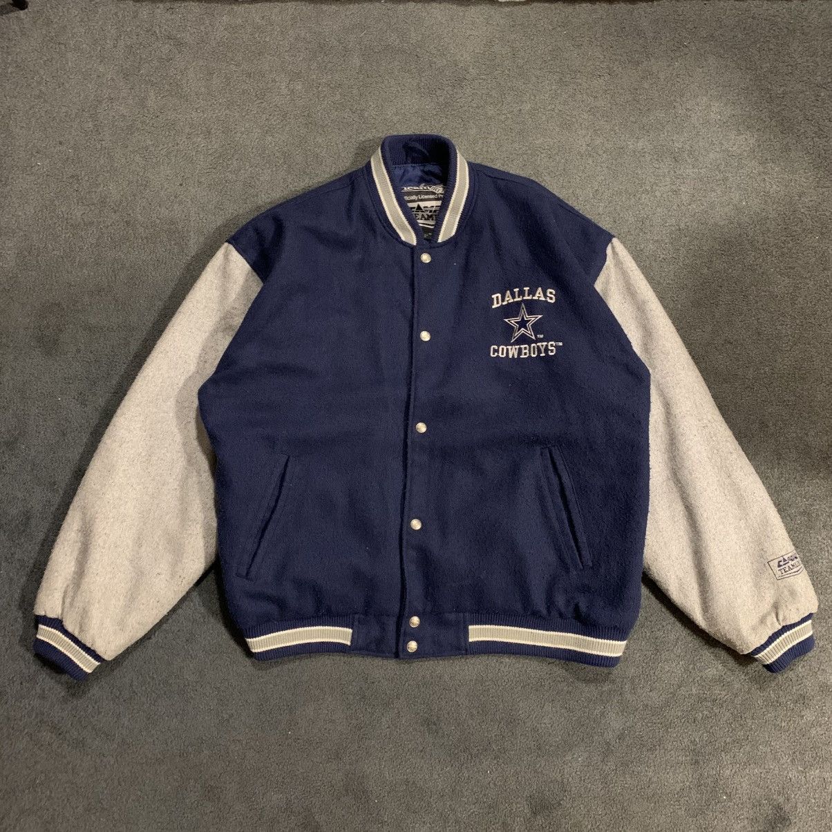 NFL Vintage 1993 Dallas Cowboys Campri Teamline Varsity Jacket Size US XL / EU 56 / 4 - 1 Thumbnail