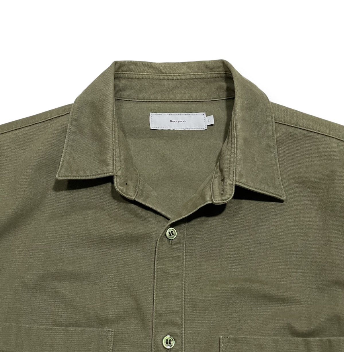 Graphpaper Solotex Twill L/S Oversized Box Shirt Size US M / EU 48-50 / 2 - 4 Thumbnail