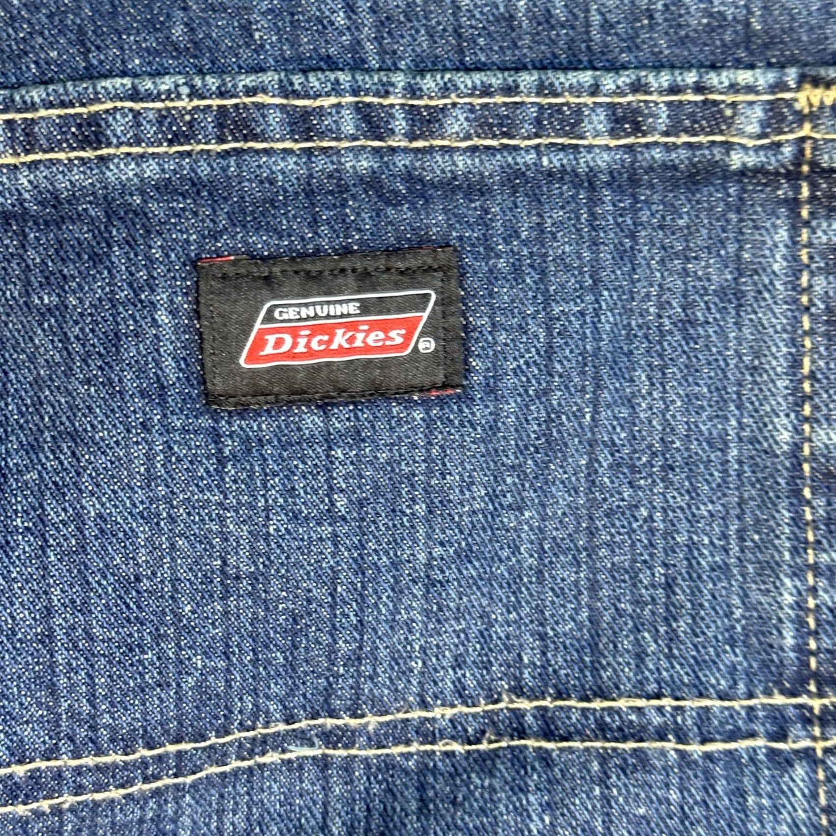 Dickies Dickies Jeans Mens 38x32 Blue Carpenter Workwear Hammer Loop Utility Denim Work Shirts? Size US 38 / EU 54 - 3 Thumbnail