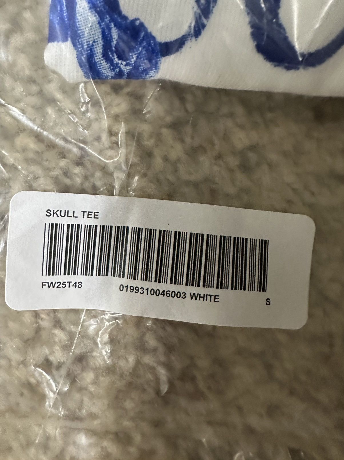 Supreme SUPREME FW25 SKULL TEE WHITE SMALL Size US S / EU 44-46 / 1 - 5 Thumbnail