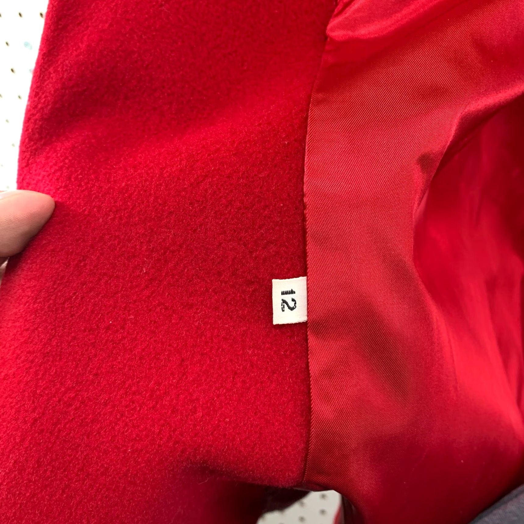 Vintage VINTAGE Manchester Coat Womens 12 Red Wool Overcoat | 100% Wool | Trench | Long Sleeve | Button Size XL / US 12-14 / IT 48-50 - 6 Thumbnail