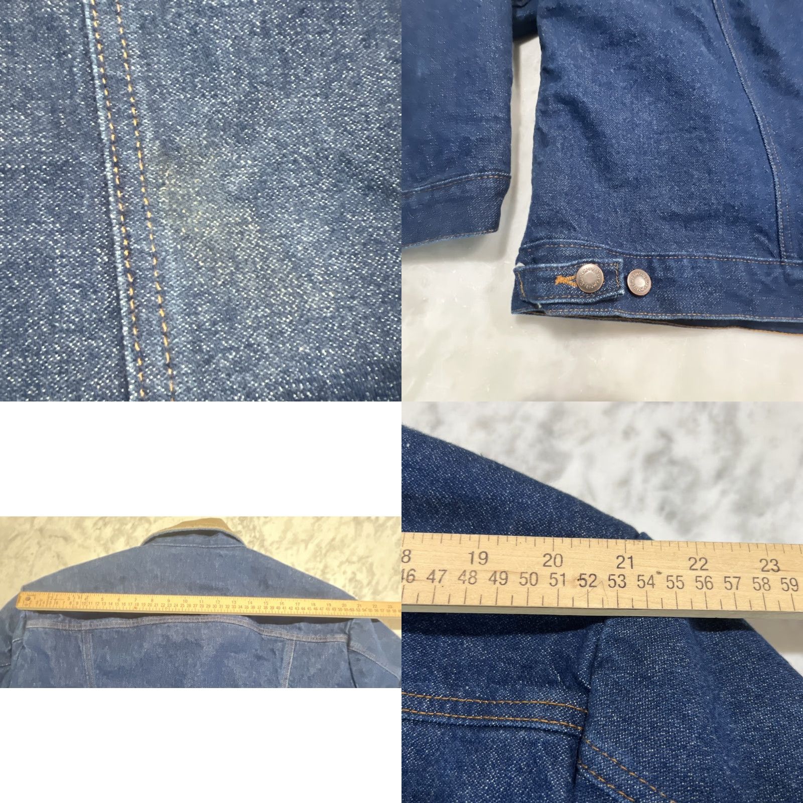 Wrangler VINTAGE Wrangler Western Denim Jacket Men’s XL Blue Blanket Lined Workwear Size US XL / EU 56 / 4 - 8 Thumbnail
