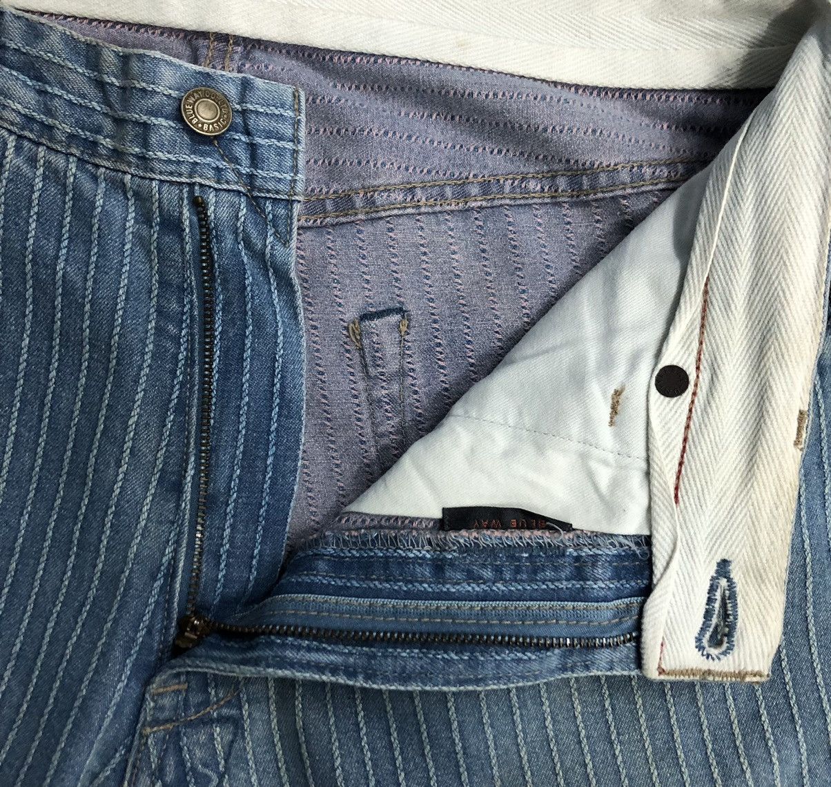 Japanese Brand Modern Vintage Blue Way Made In Japan Denim Pants Size US 32 / EU 48 - 15 Thumbnail