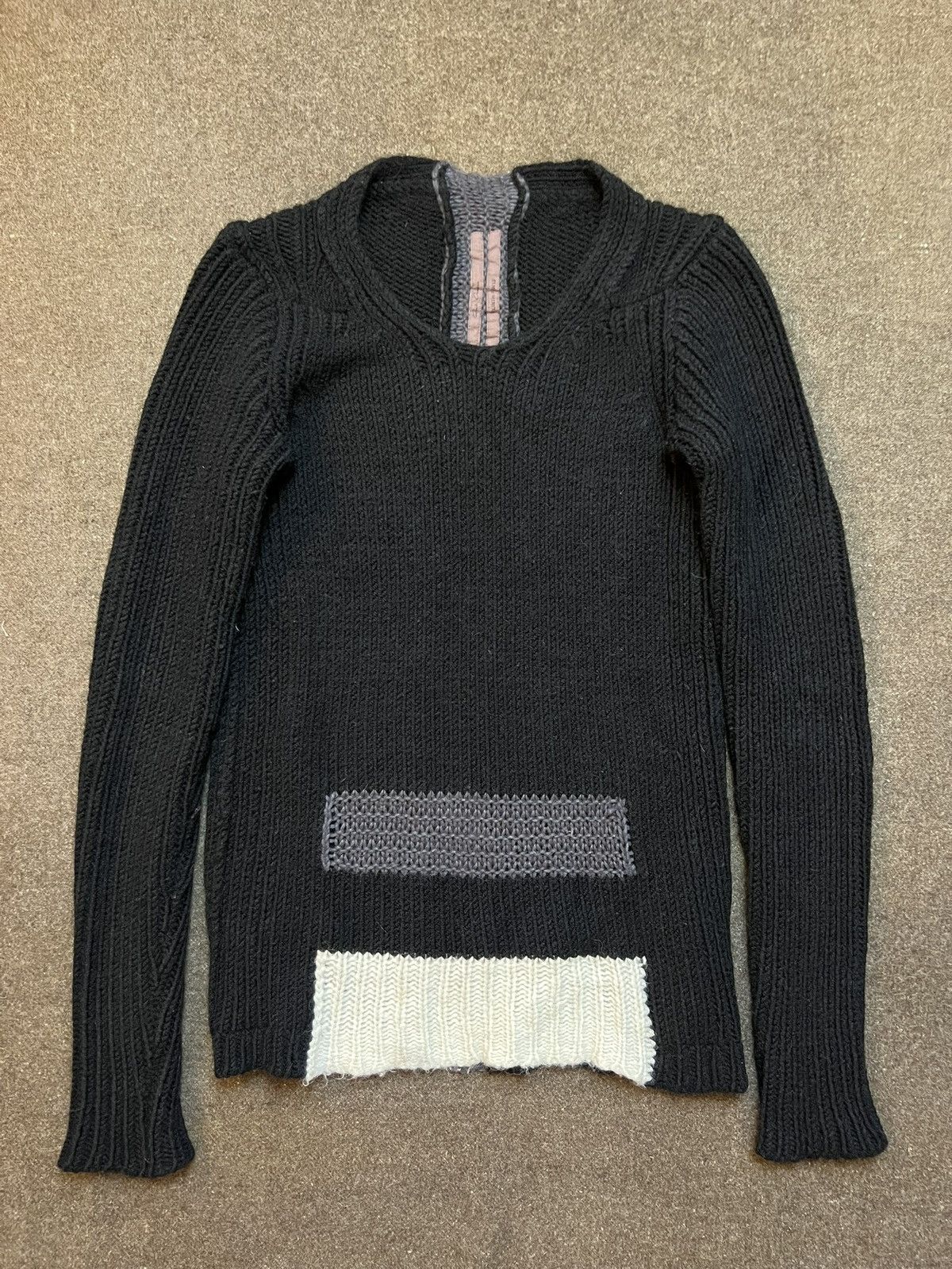 Rick Owens Rick Owens FW13 Geometric Knit Sweater Size US M / EU 48-50 / 2 - 2 Thumbnail