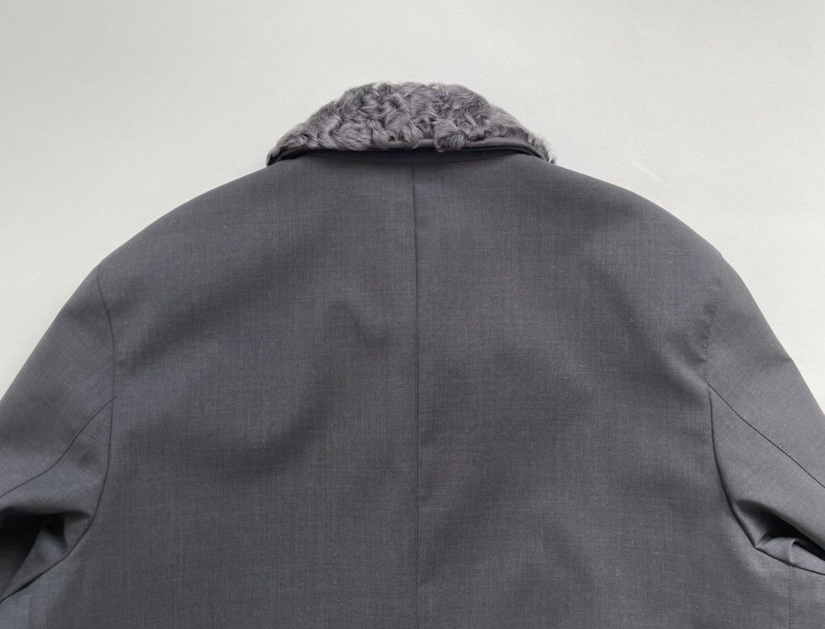 Prada A/W 13 Astrakhan Fur Collar Mac Jacket Size US L / EU 52-54 / 3 - 19 Thumbnail