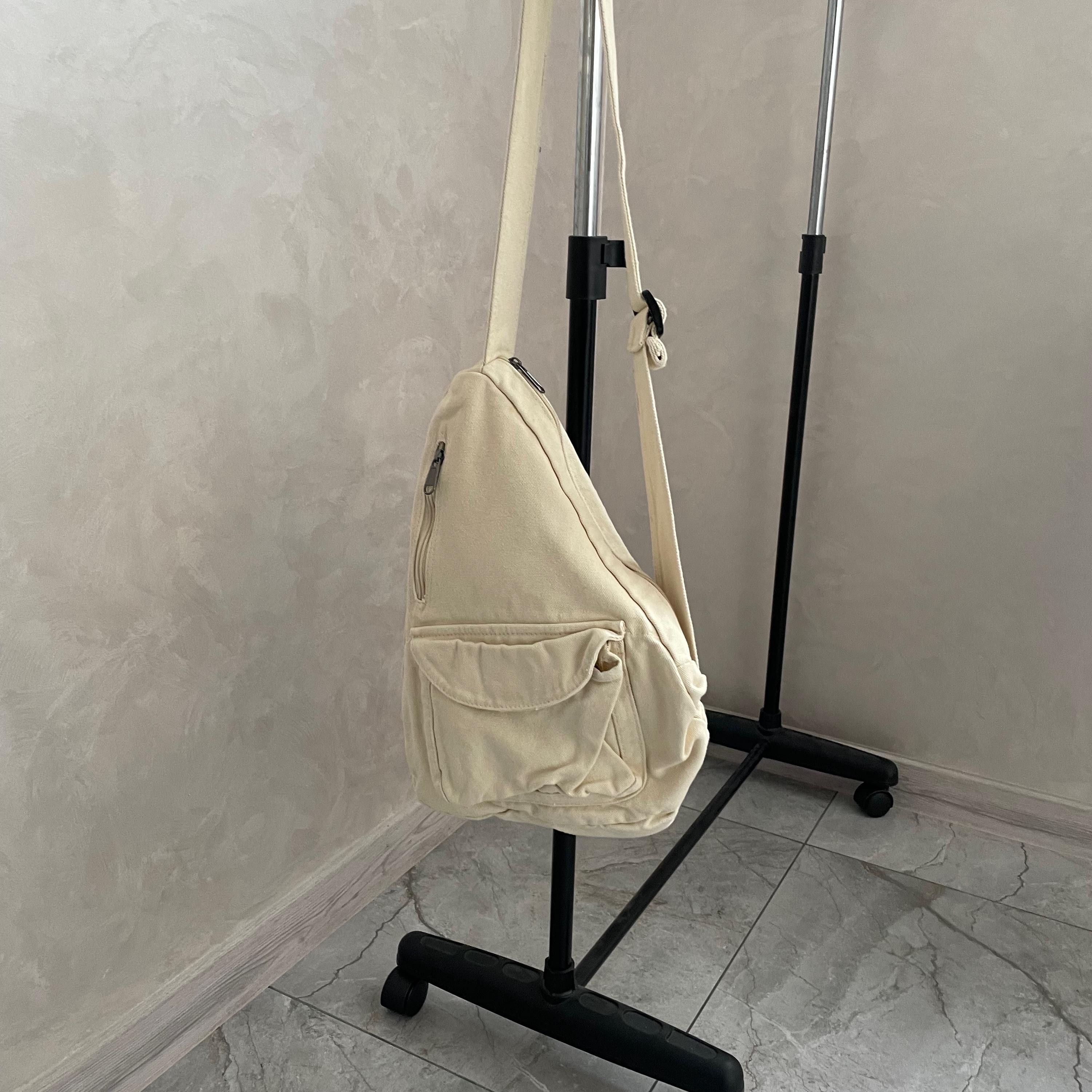 Other Canvas Sling Bag Crossbody Travel Backpack on strap grunge Size ONE SIZE - 5 Thumbnail