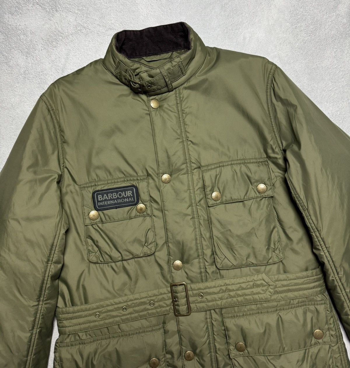 Barbour Barbour International Belted Quilted Jacket Logo Biker Size US M / EU 48-50 / 2 - 3 Thumbnail