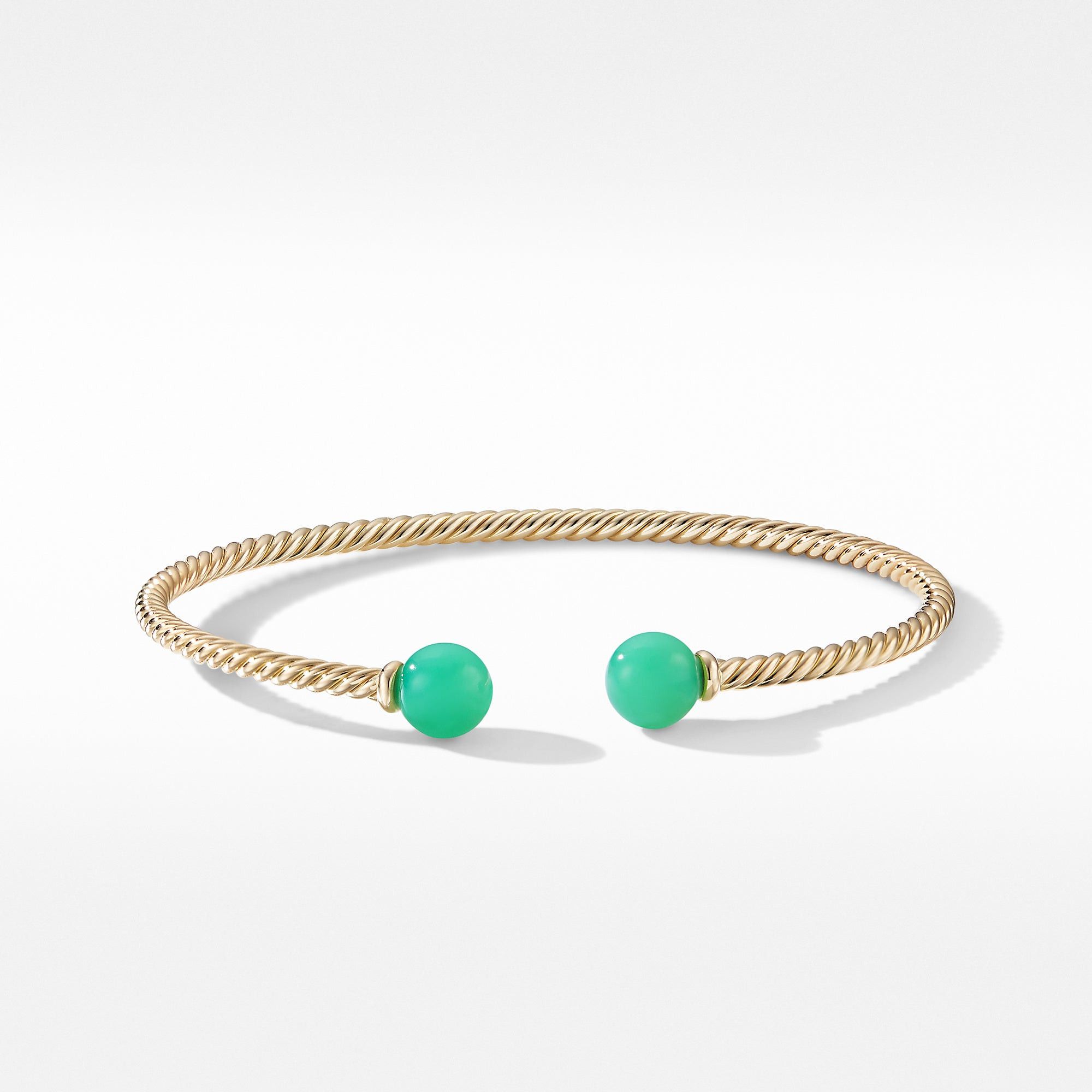 David Yurman o1w1db10325 B14890 Bracelet in 18K Gold with Chrysoprase Size ONE SIZE - 2 Thumbnail